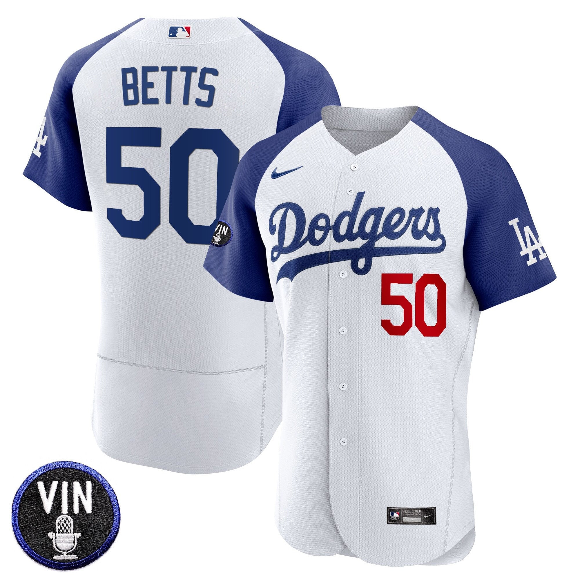 Men’s Vin Scully Patch Flex Base Jersey