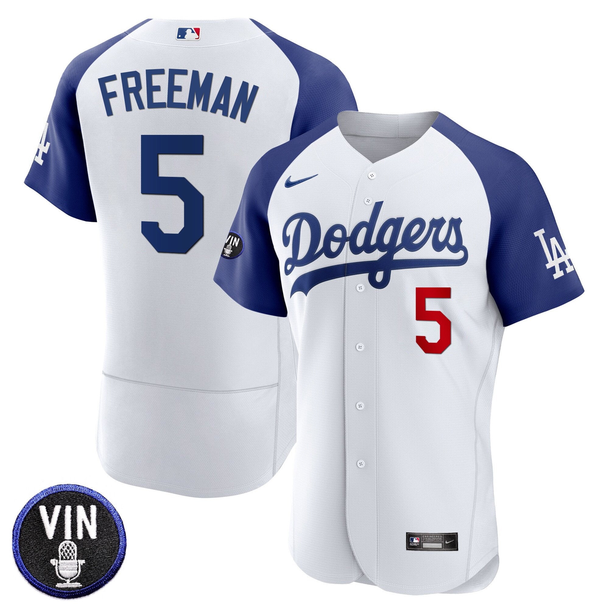 Men’s Vin Scully Patch Flex Base Jersey