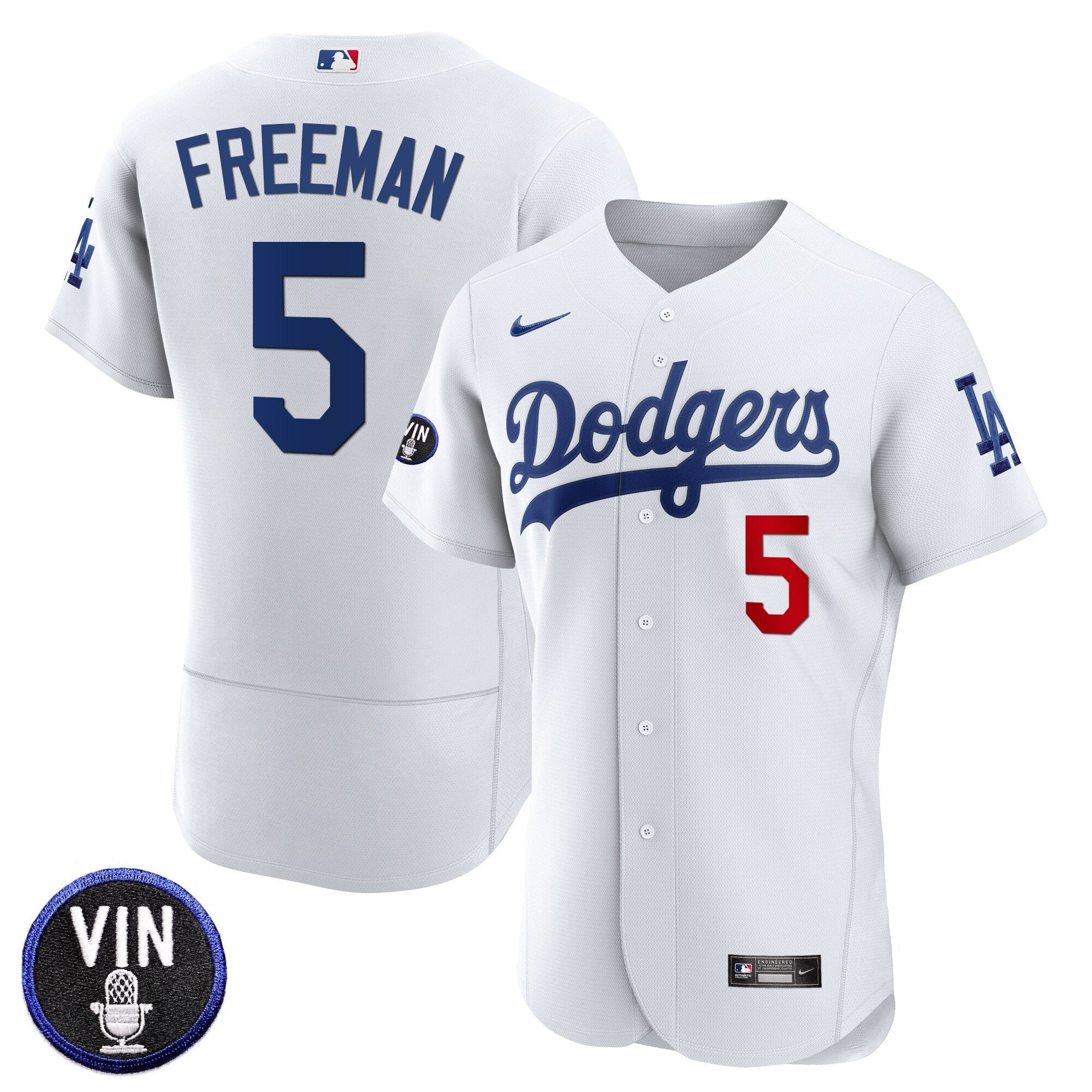 Men’s Vin Scully Patch Flex Base Jersey