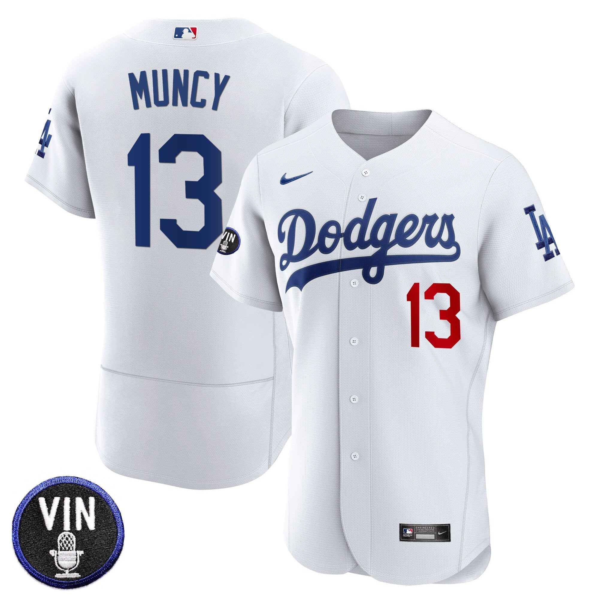 Men’s Vin Scully Patch Flex Base Jersey