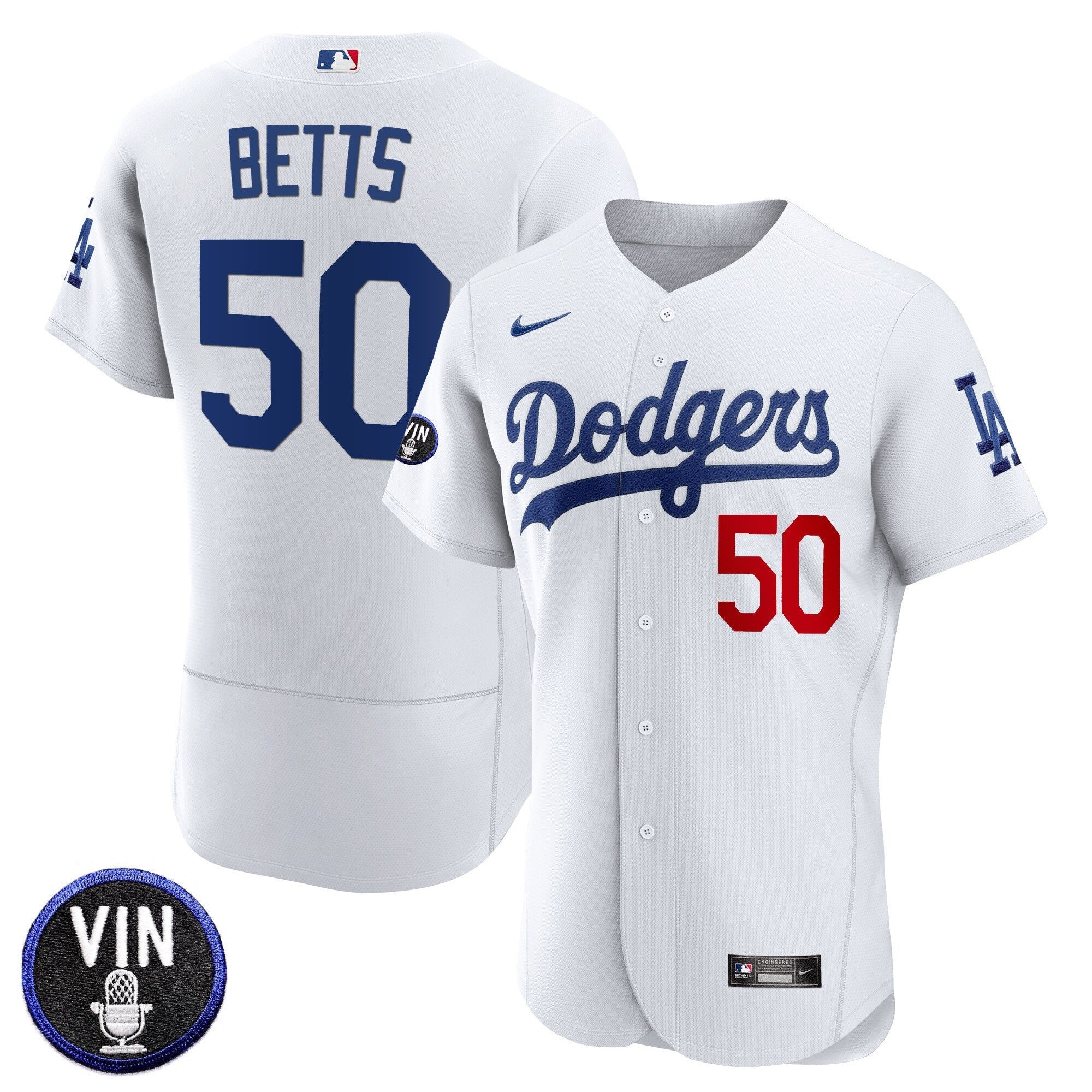 Men’s Vin Scully Patch Flex Base Jersey