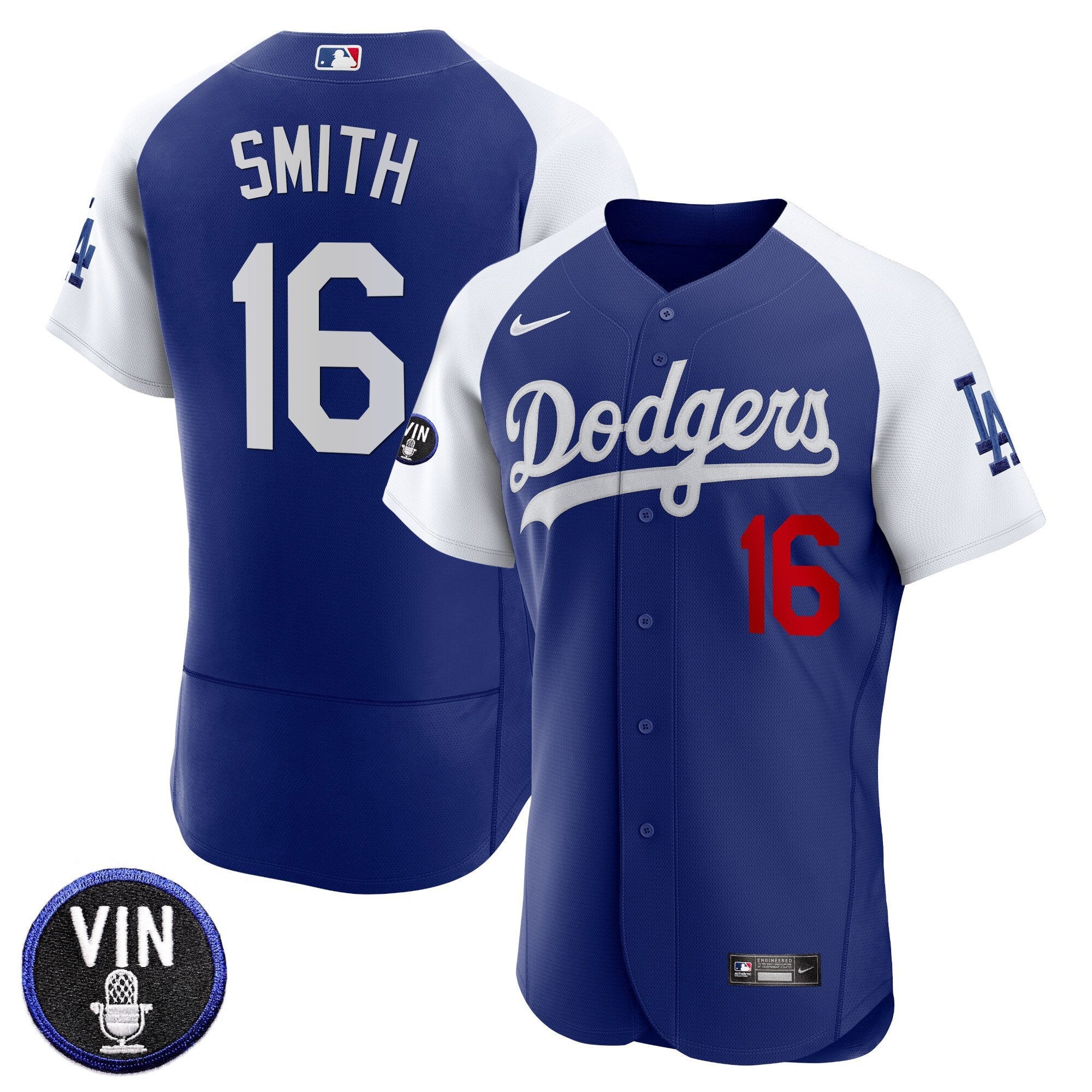 Men’s Vin Scully Patch Flex Base Jersey