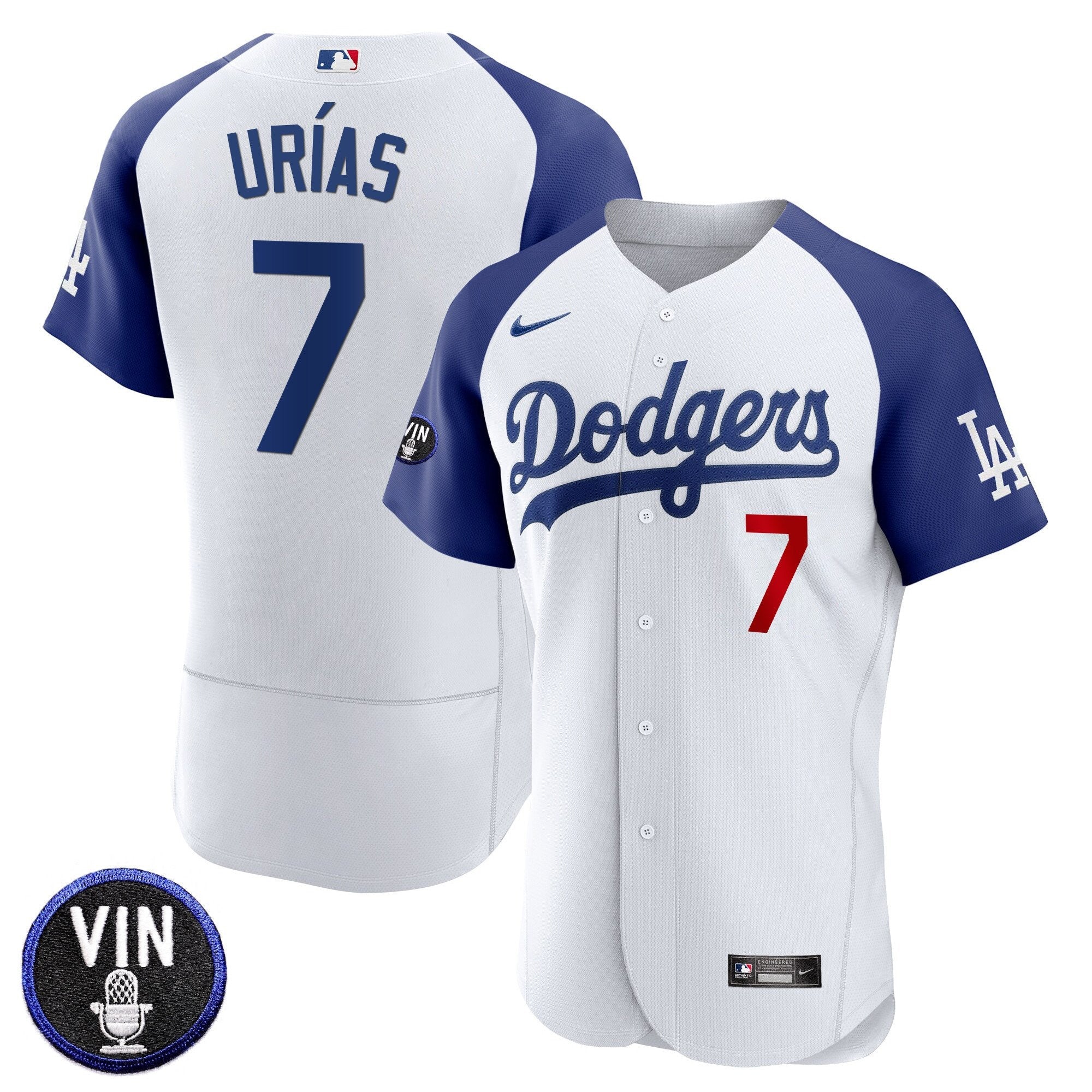 Men’s Vin Scully Patch Flex Base Jersey