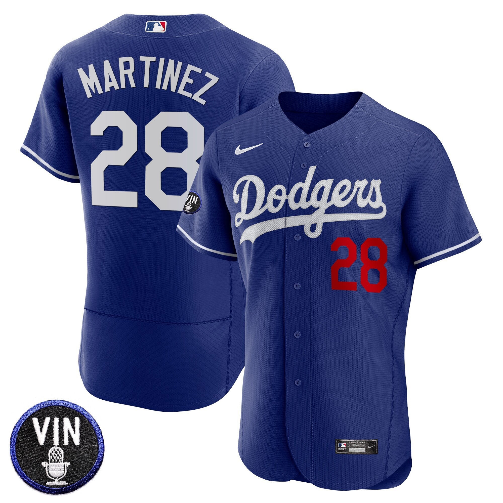 Men’s Vin Scully Patch Flex Base Jersey