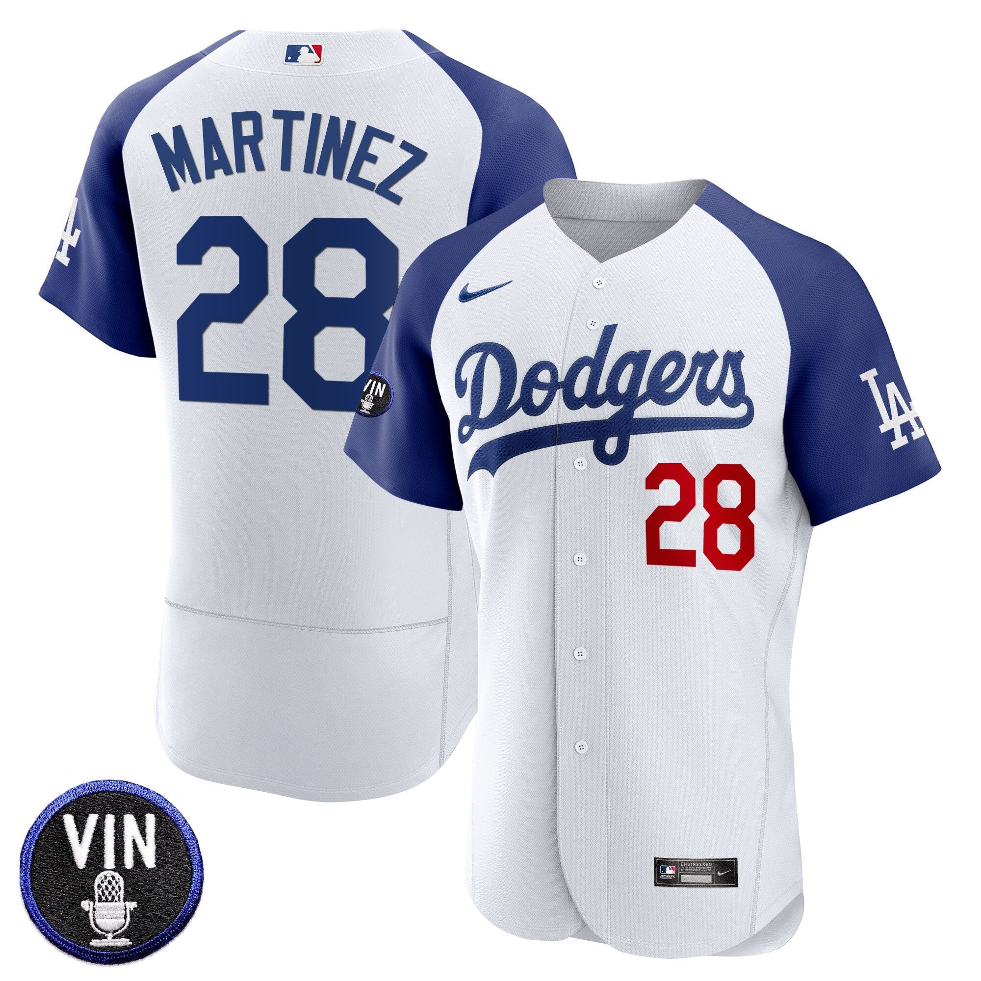 Men’s Vin Scully Patch Flex Base Jersey