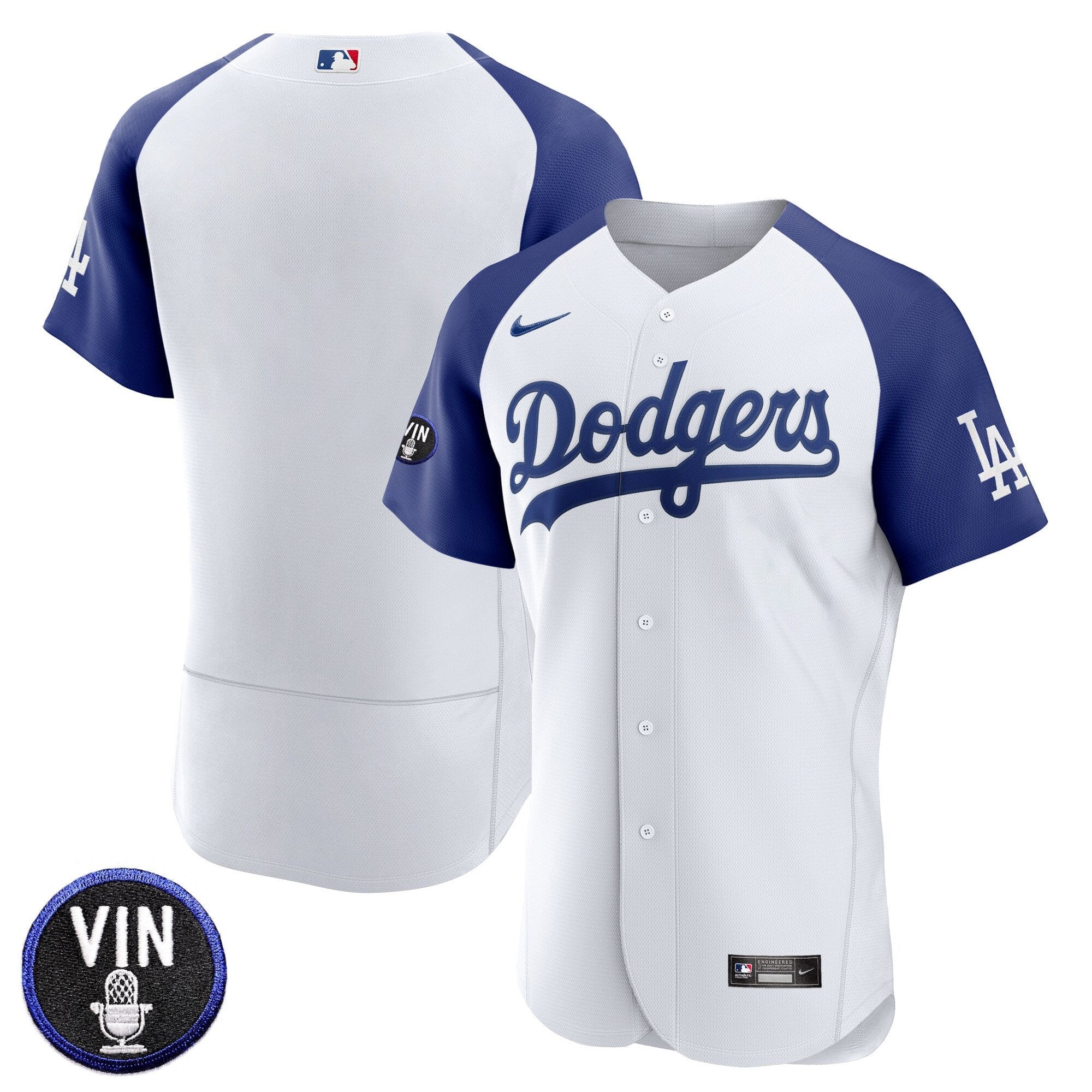 Men’s Vin Scully Patch Flex Base Jersey