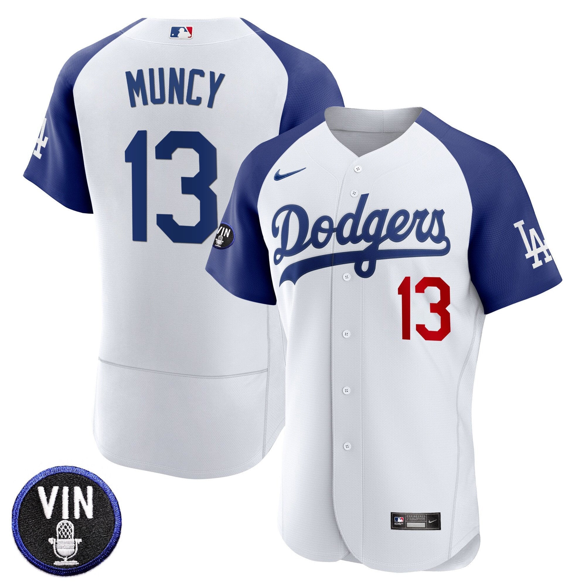 Men’s Vin Scully Patch Flex Base Jersey