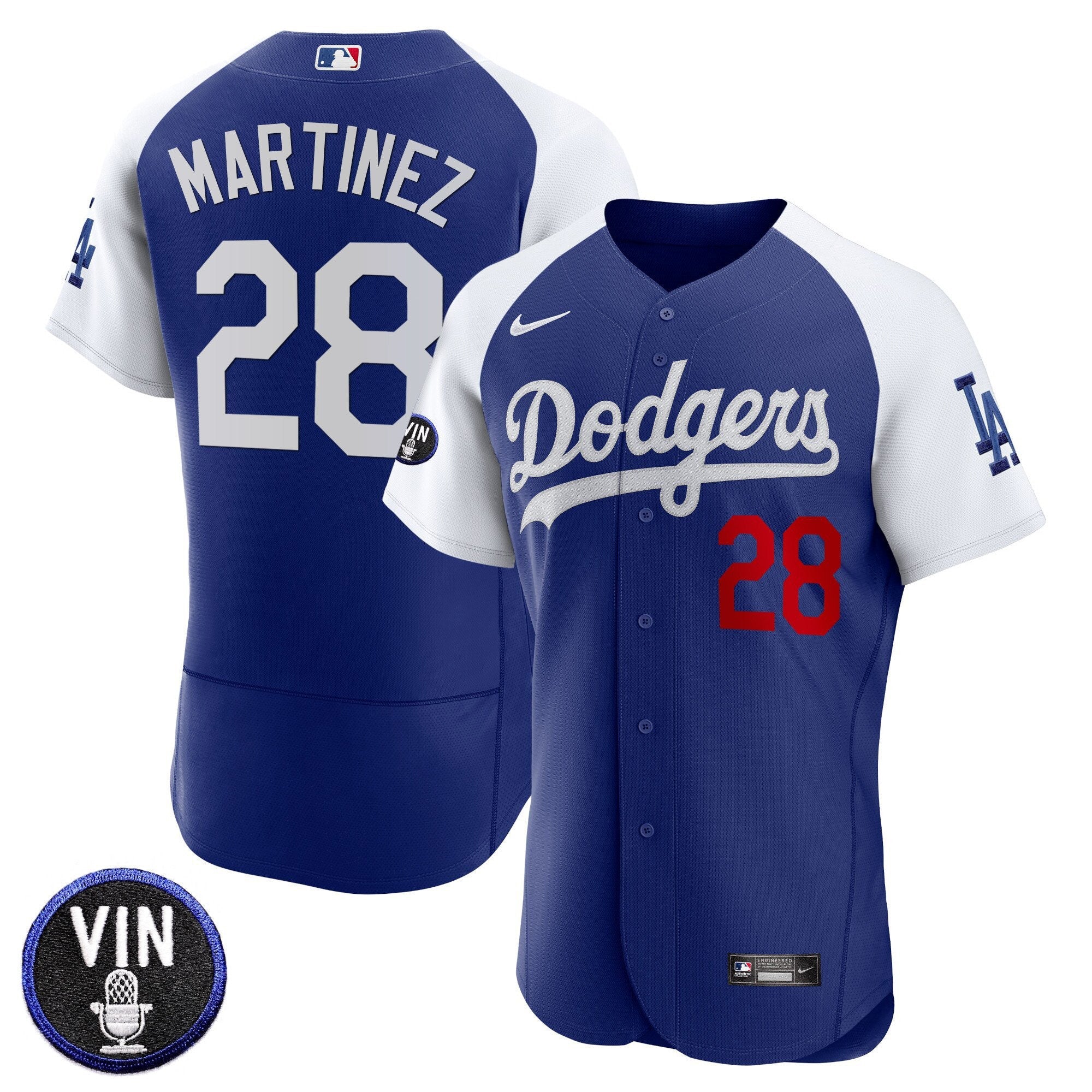 Men’s Vin Scully Patch Flex Base Jersey