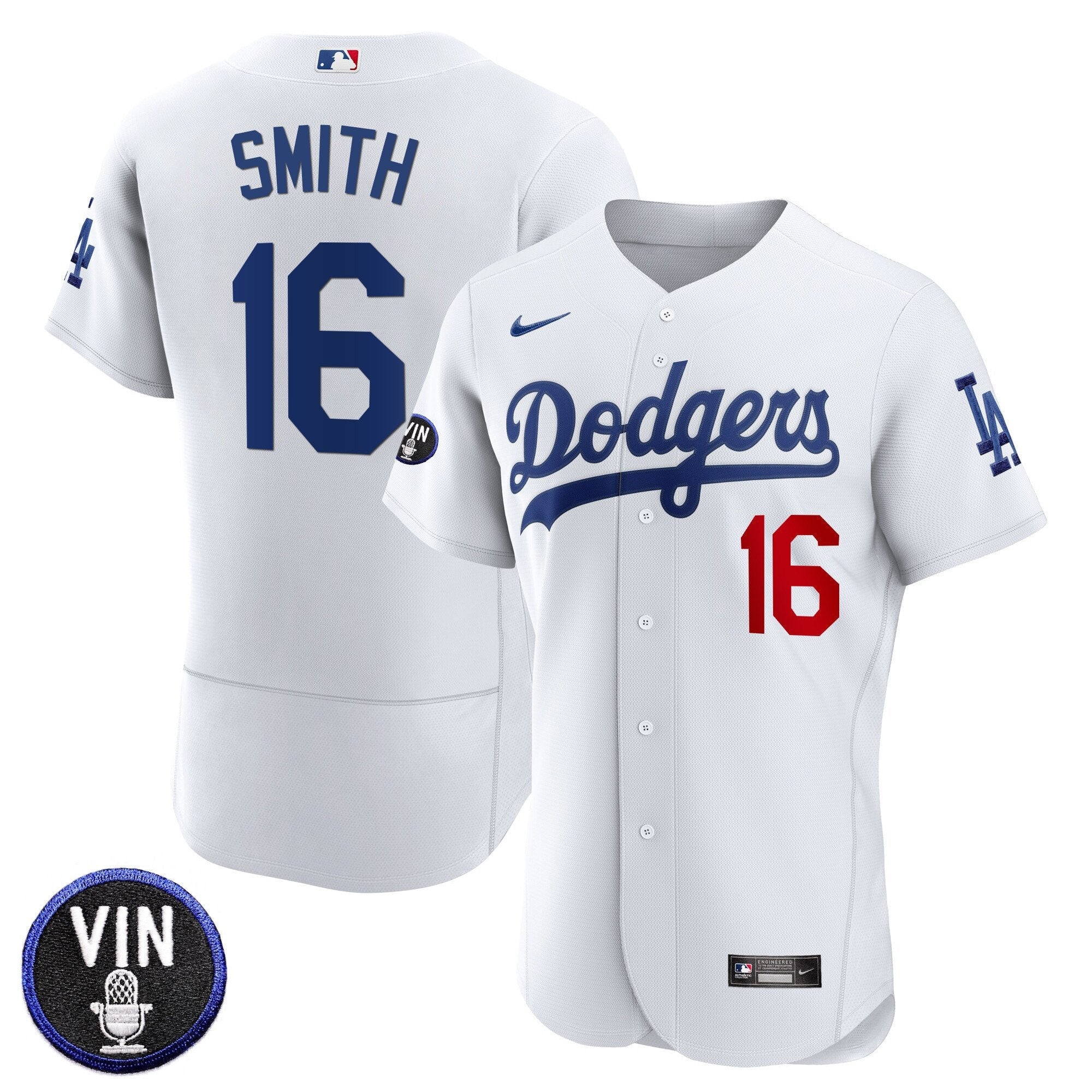 Men’s Vin Scully Patch Flex Base Jersey
