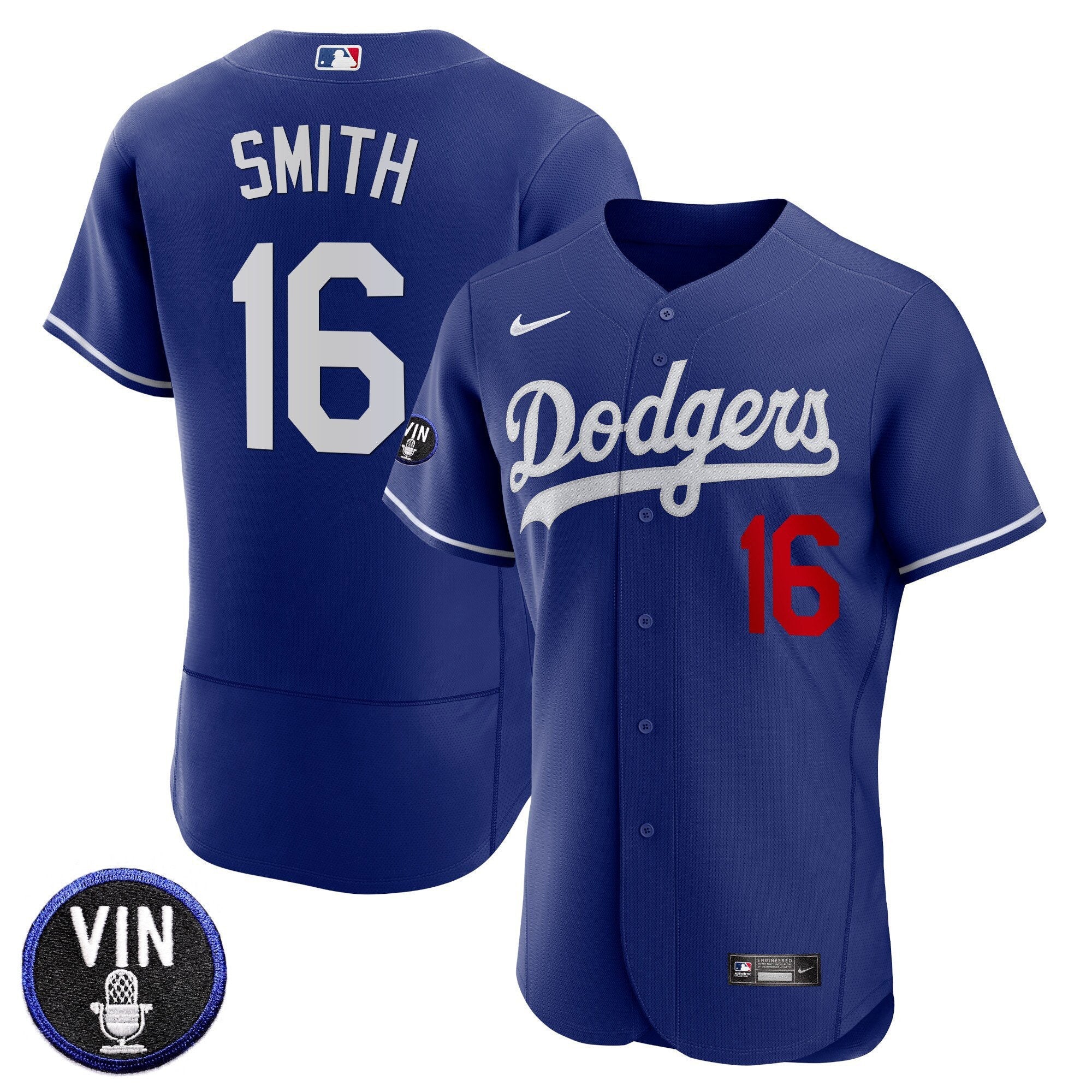 Men’s Vin Scully Patch Flex Base Jersey