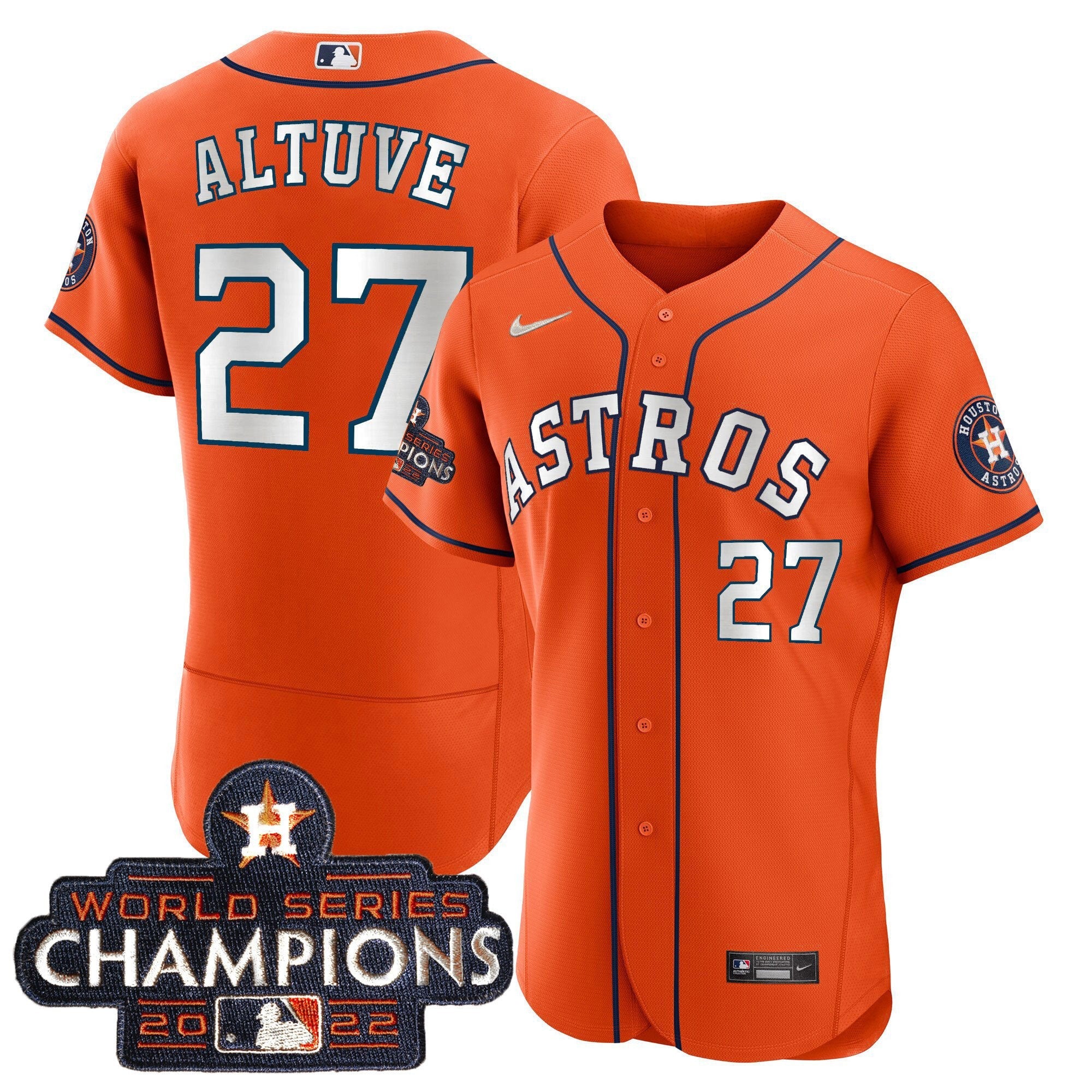 2023 Champions Orange White Jersey