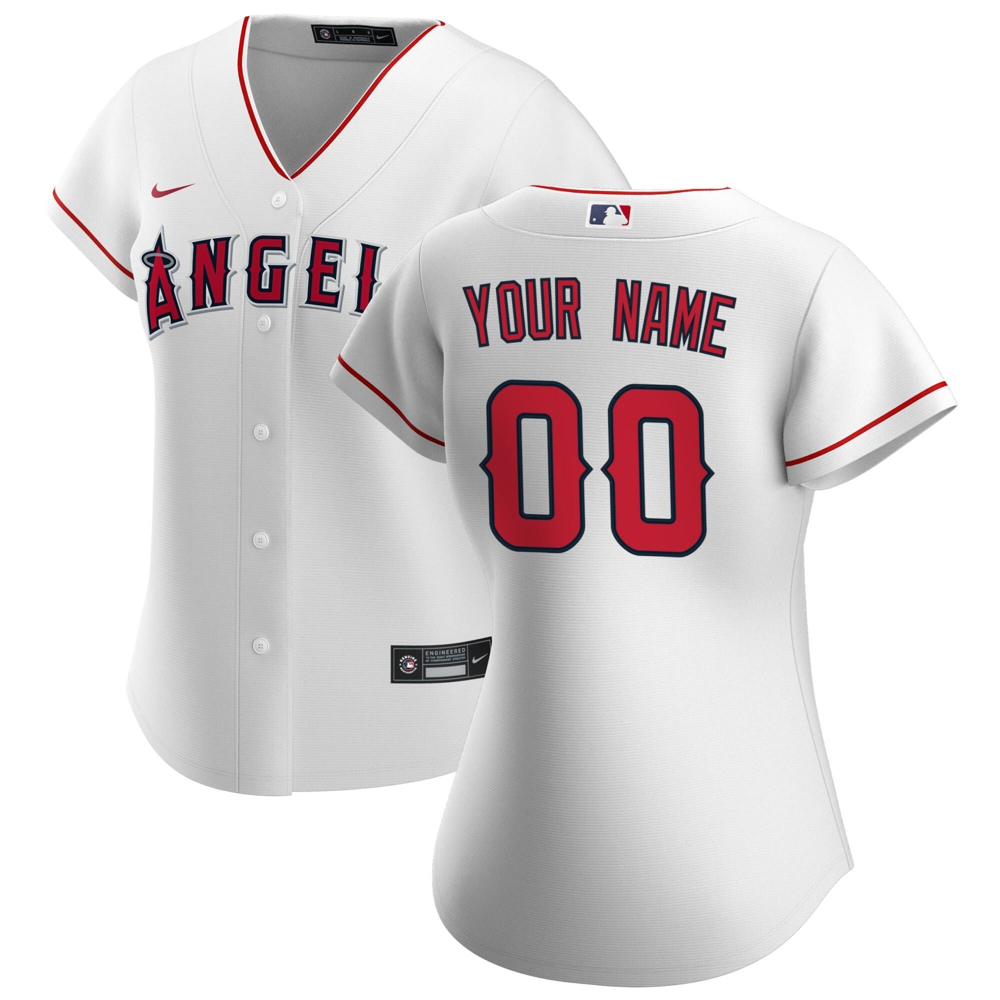 Los Angeles White Custom Name & Number Jersey