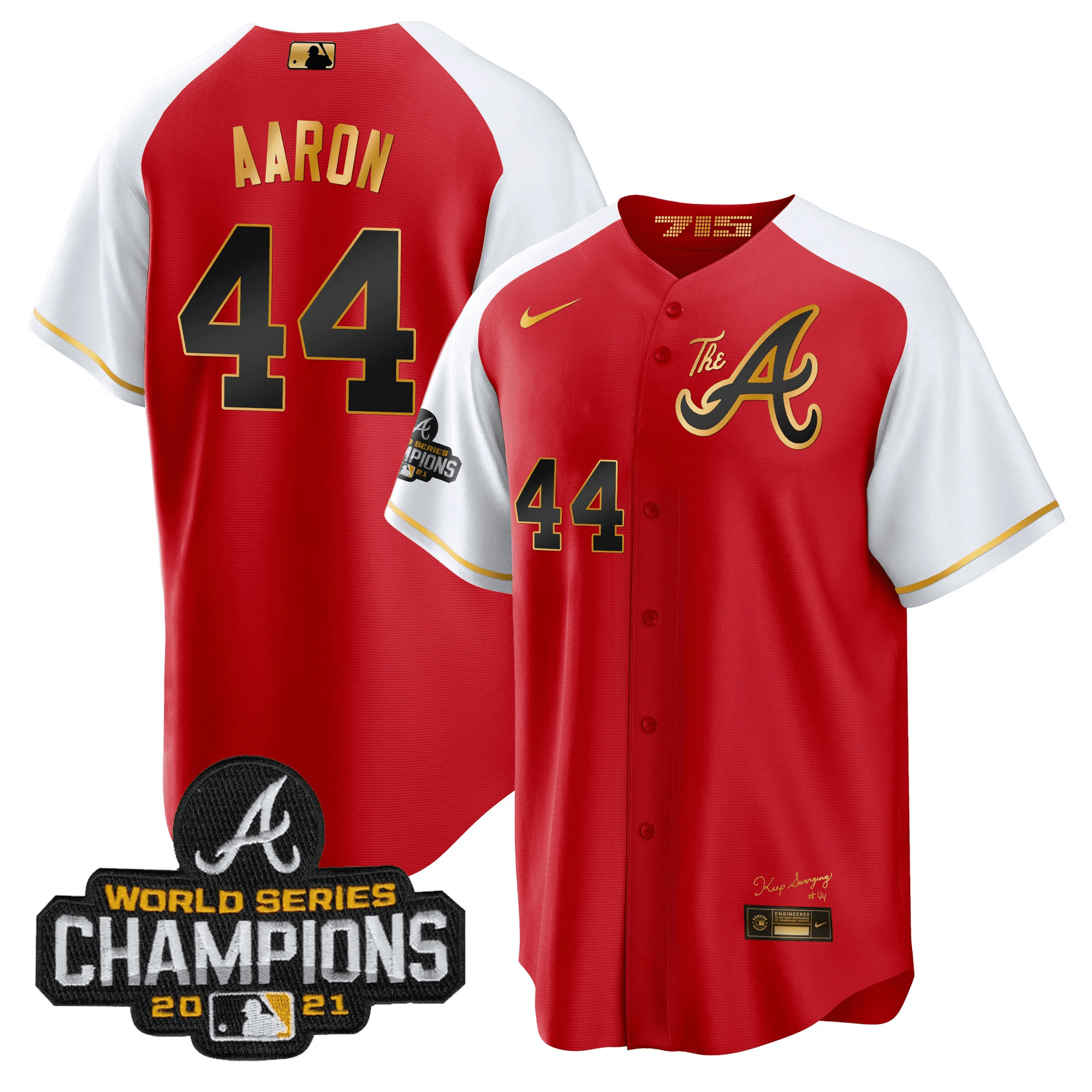 Men’s Atlanta Champions Alternate Gold Cool Base Jersey