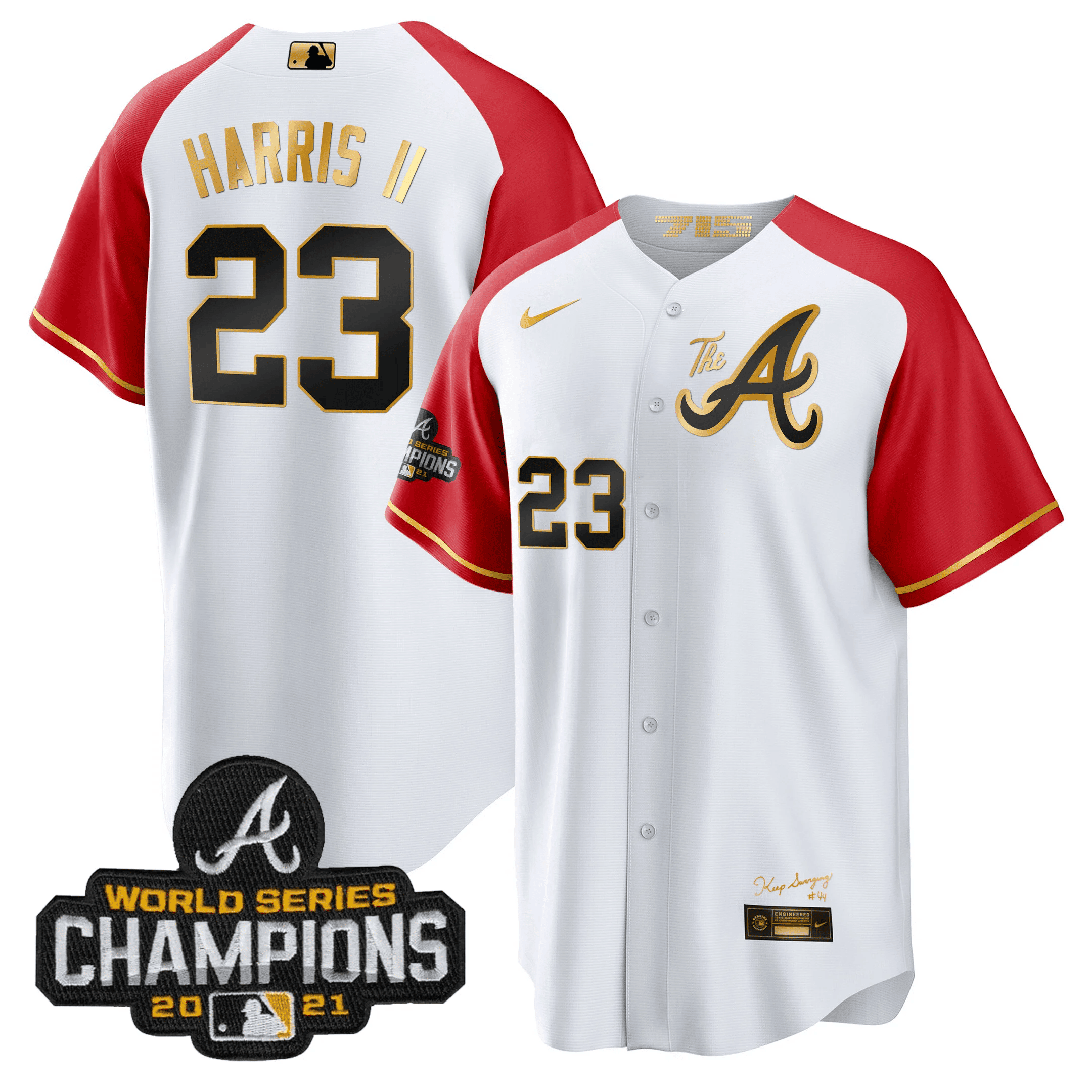 Men’s Atlanta Champions Alternate Gold Cool Base Jersey
