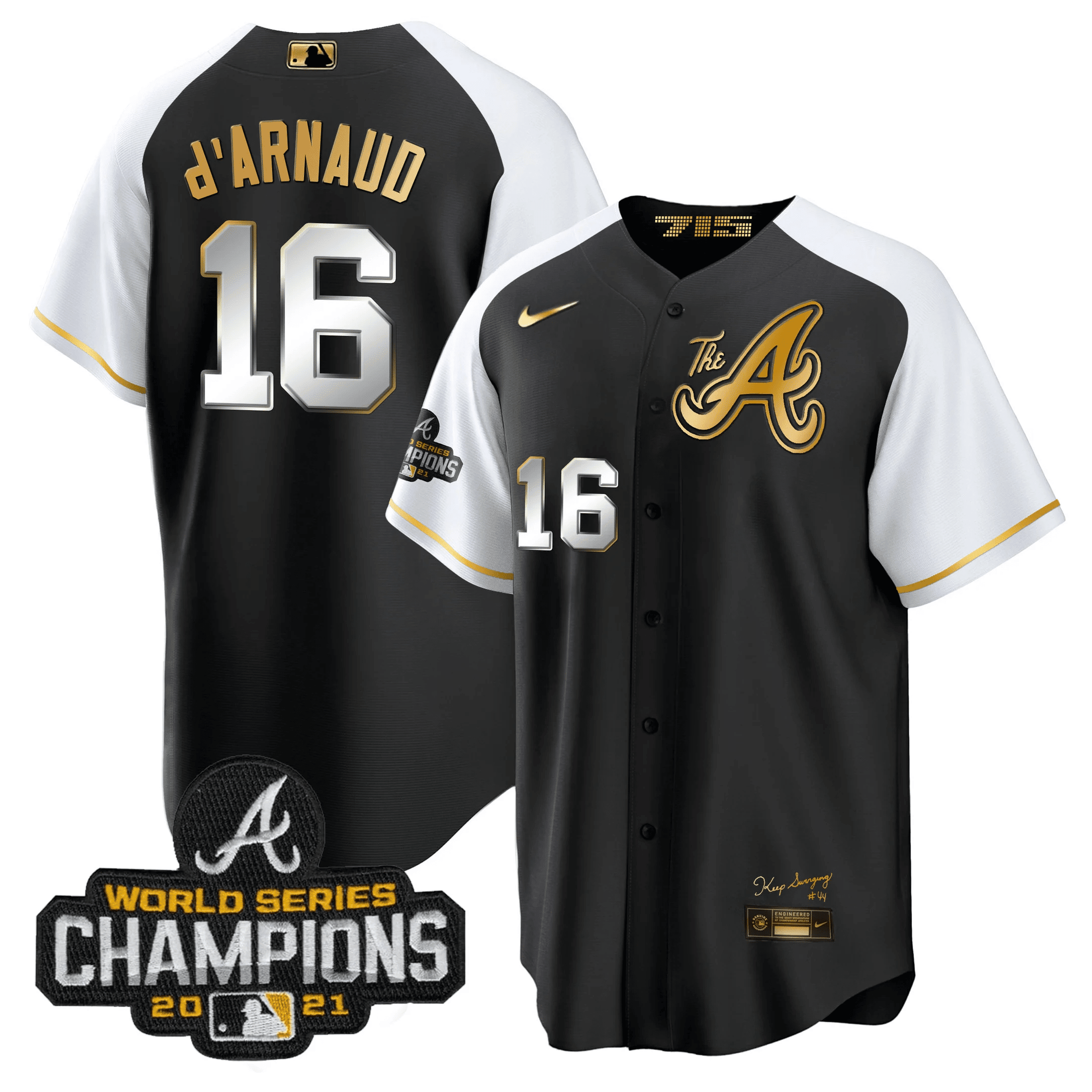 Men’s Atlanta Champions Alternate Gold Cool Base Jersey