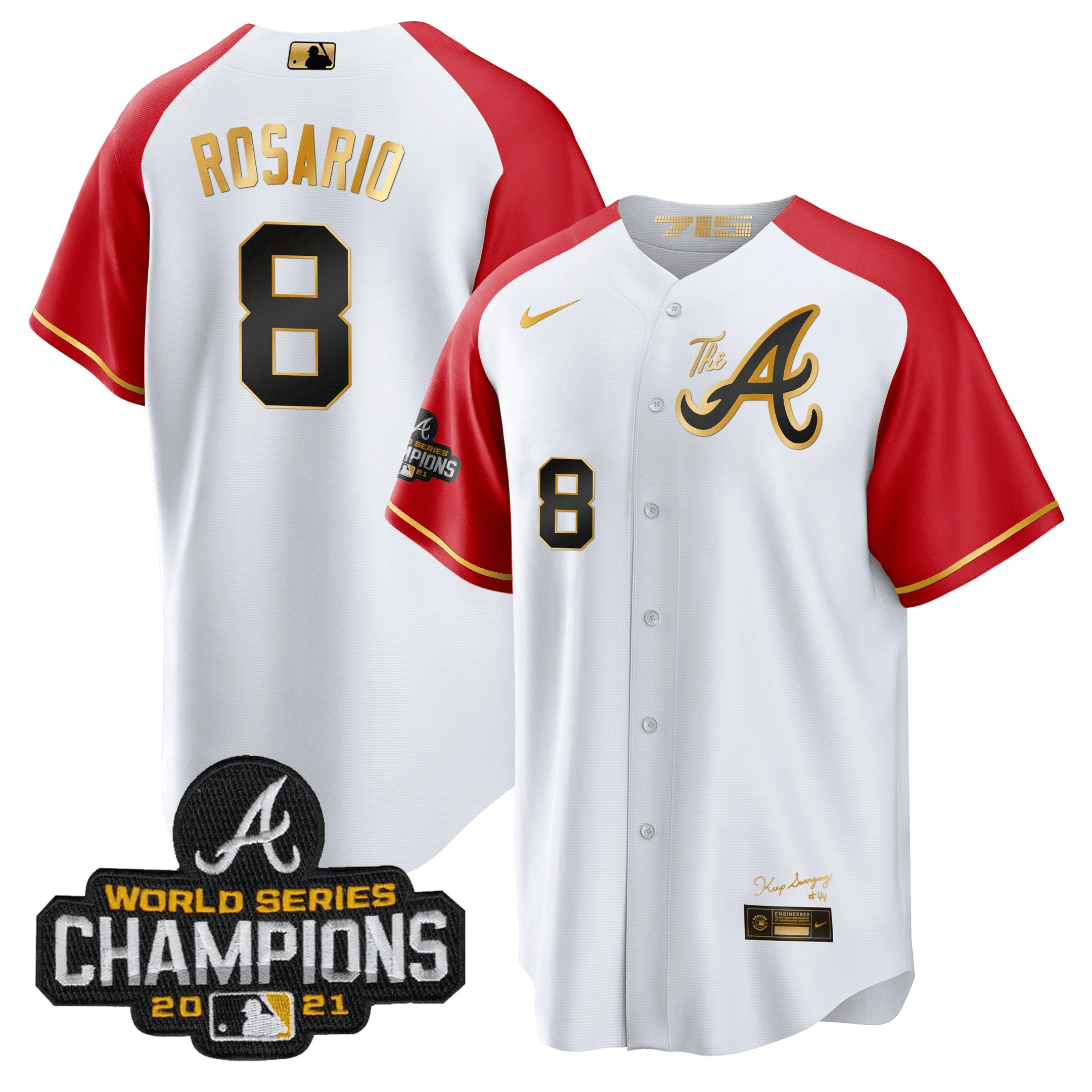 Men’s Atlanta Champions Alternate Gold Cool Base Jersey