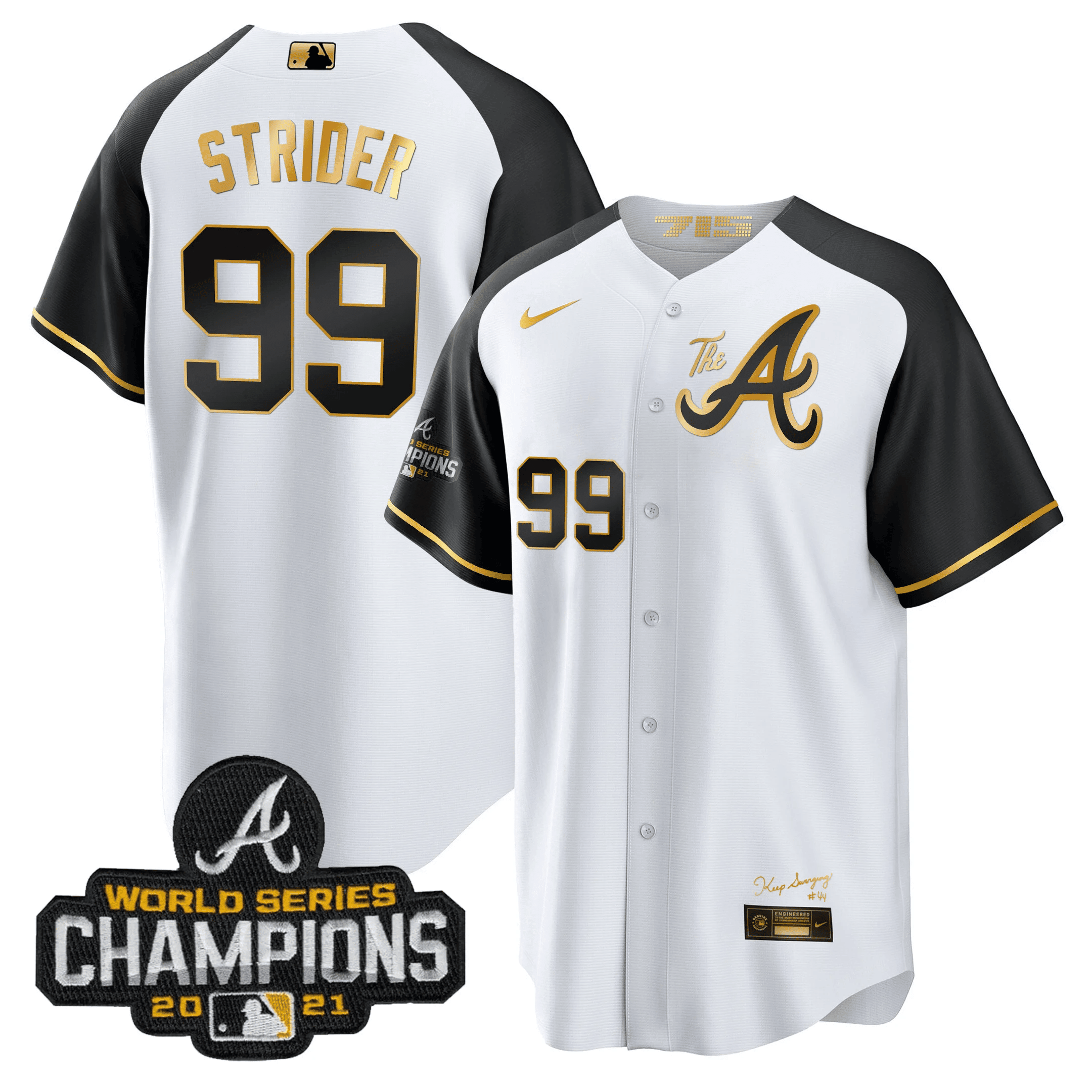 Men’s Atlanta Champions Alternate Gold Cool Base Jersey