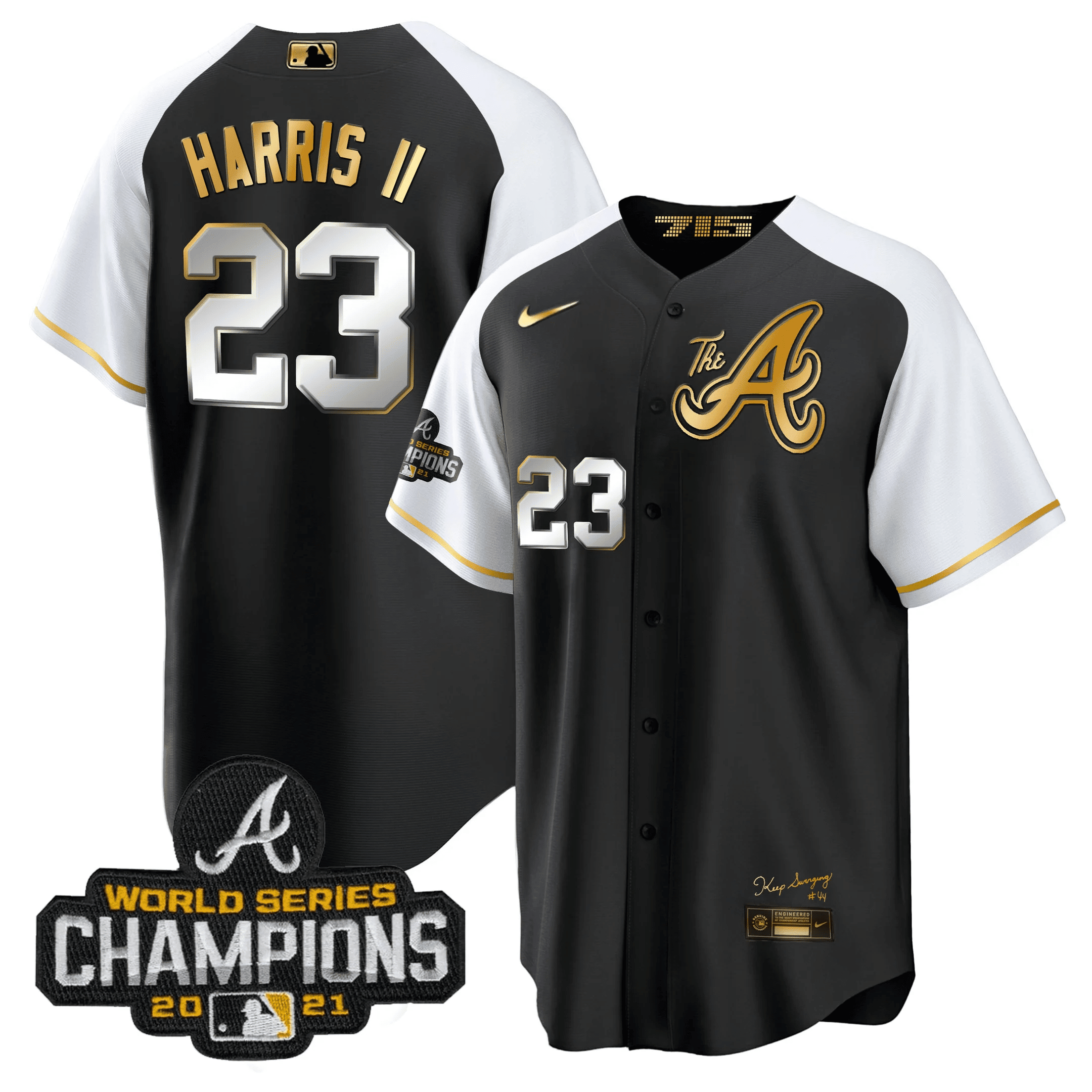 Men’s Atlanta Champions Alternate Gold Cool Base Jersey
