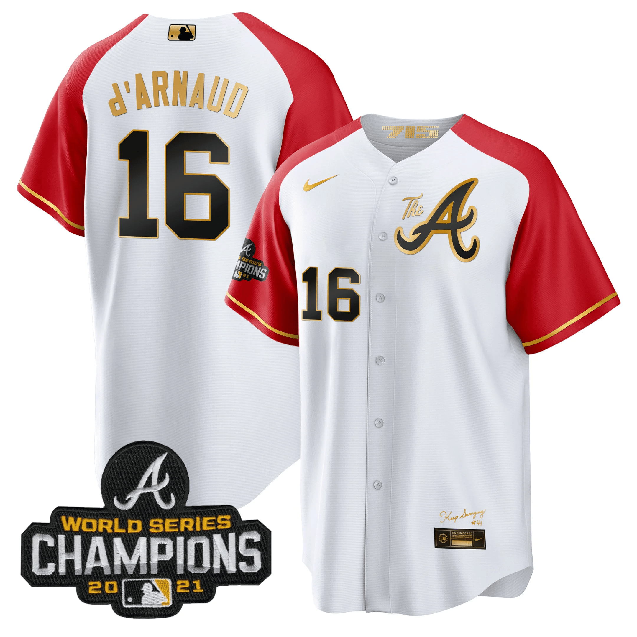 Men’s Atlanta Champions Alternate Gold Cool Base Jersey