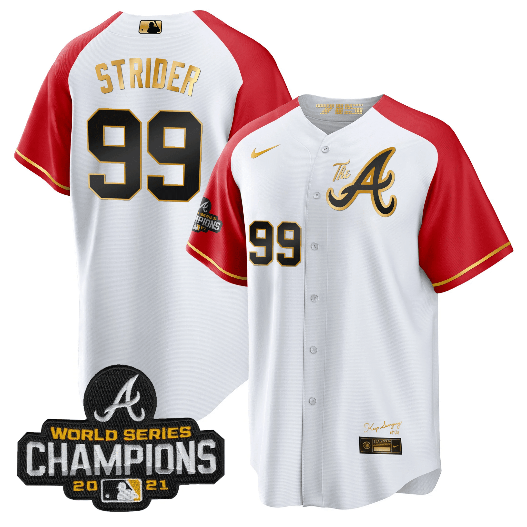 Men’s Atlanta Champions Alternate Gold Cool Base Jersey