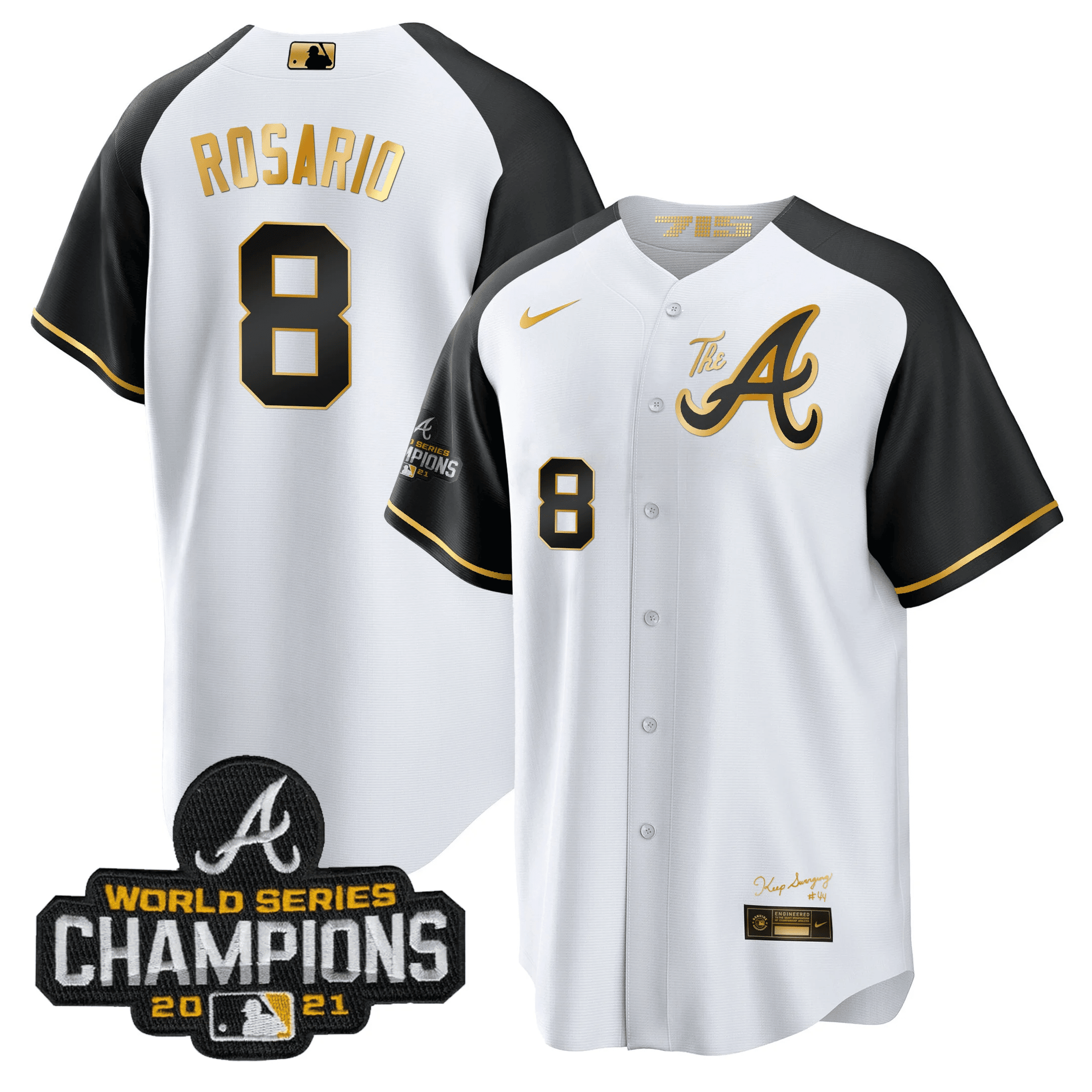 Men’s Atlanta Champions Alternate Gold Cool Base Jersey
