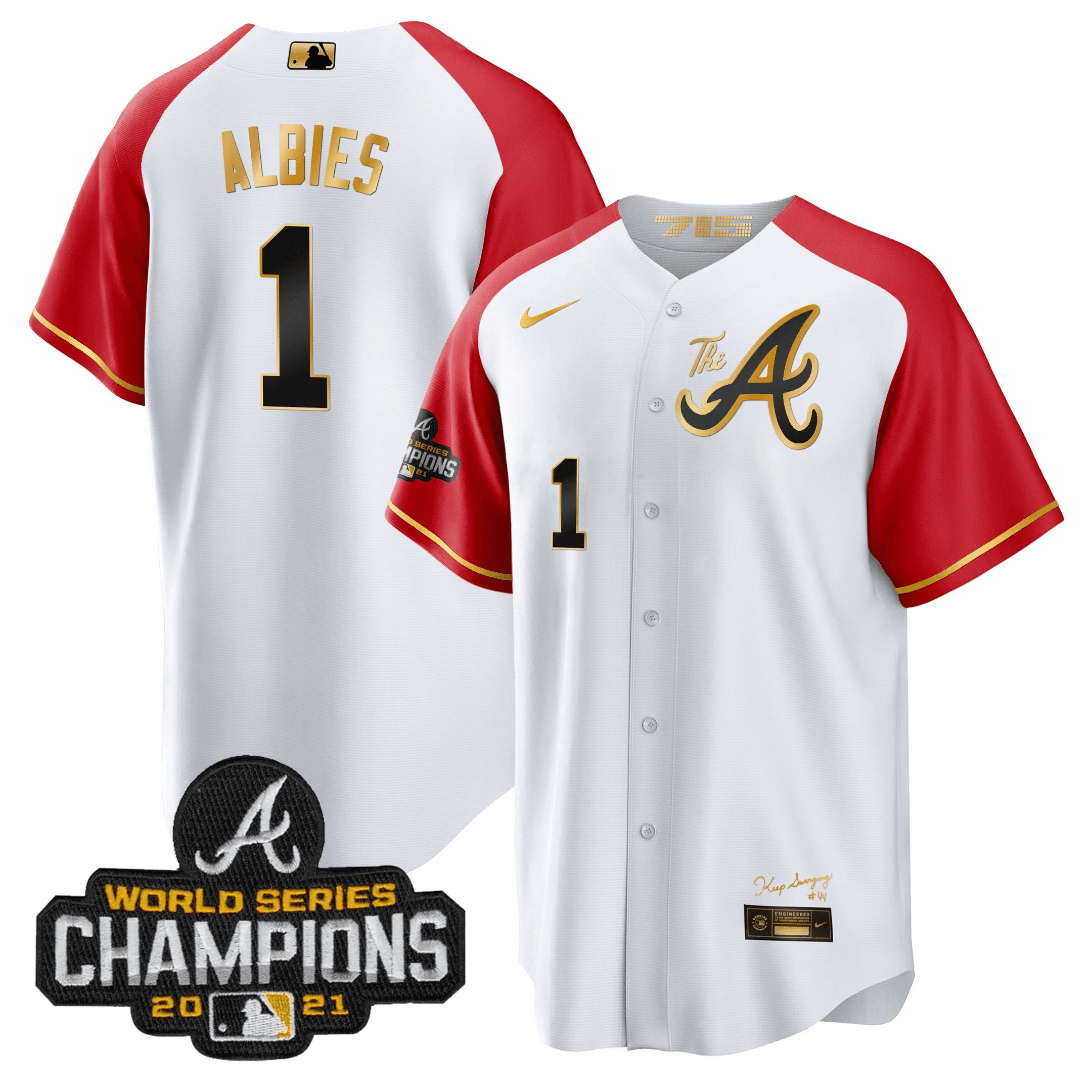 Men’s Atlanta Champions Alternate Gold Cool Base Jersey