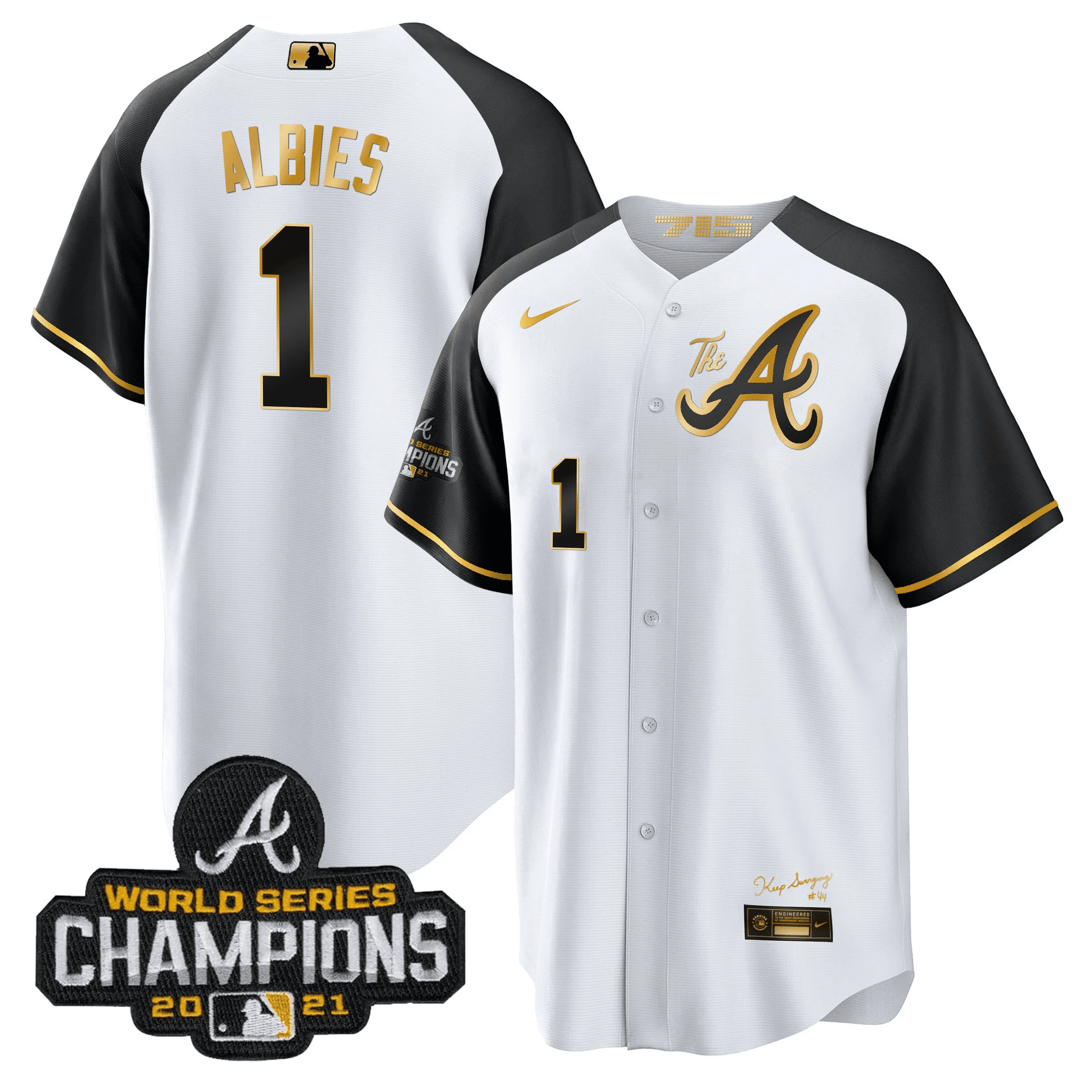 Men’s Atlanta Champions Alternate Gold Cool Base Jersey