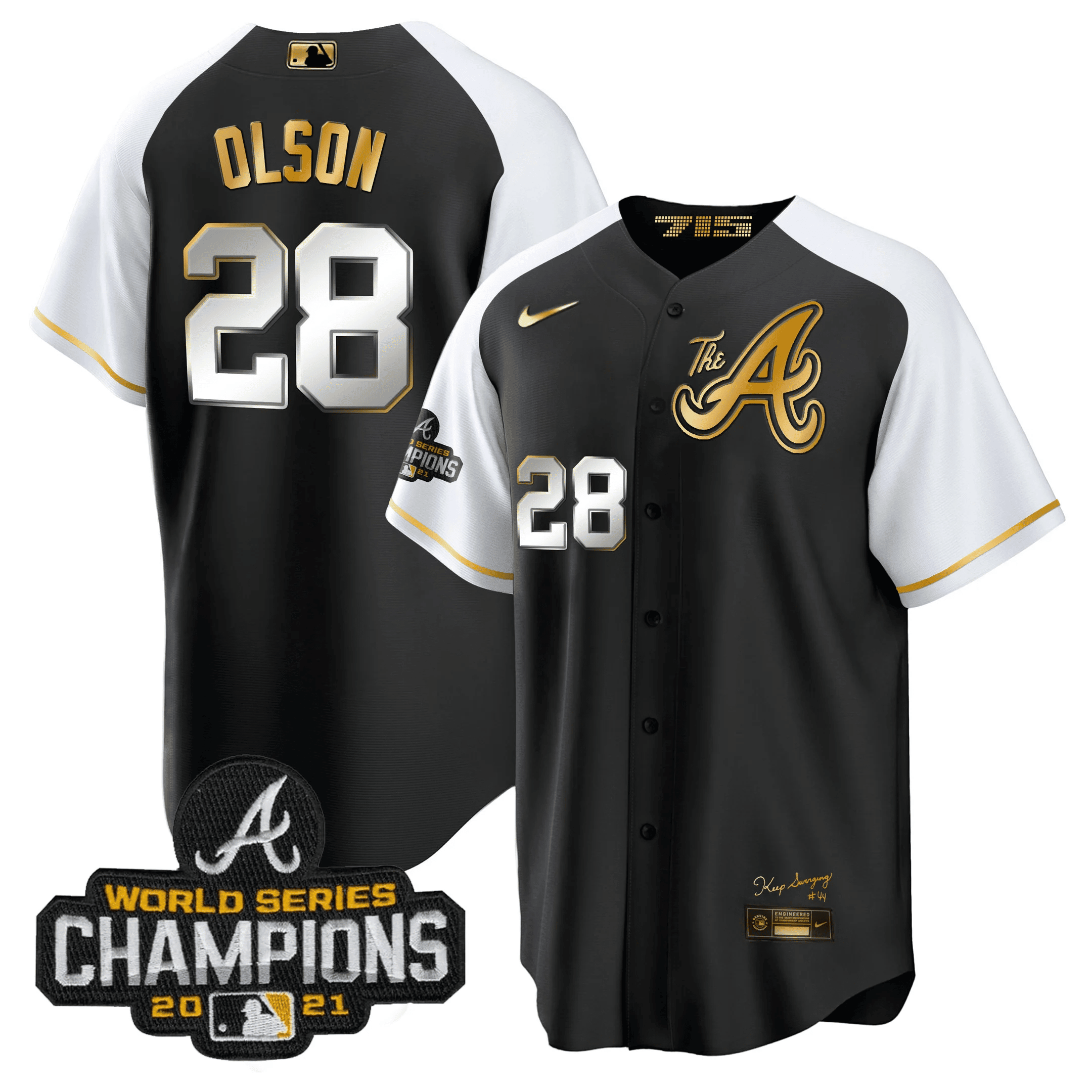 Men’s Atlanta Champions Alternate Gold Cool Base Jersey
