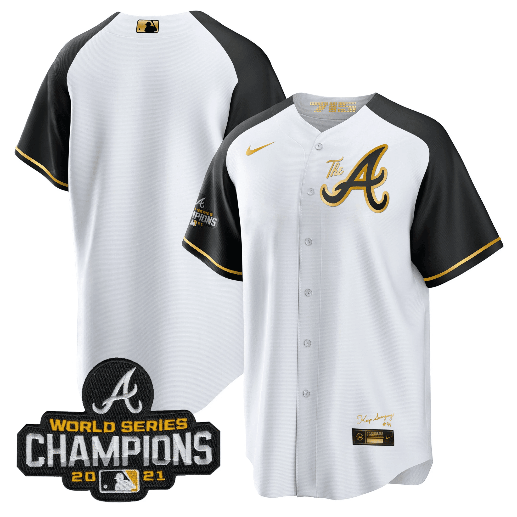 Men’s Atlanta Champions Alternate Gold Cool Base Jersey