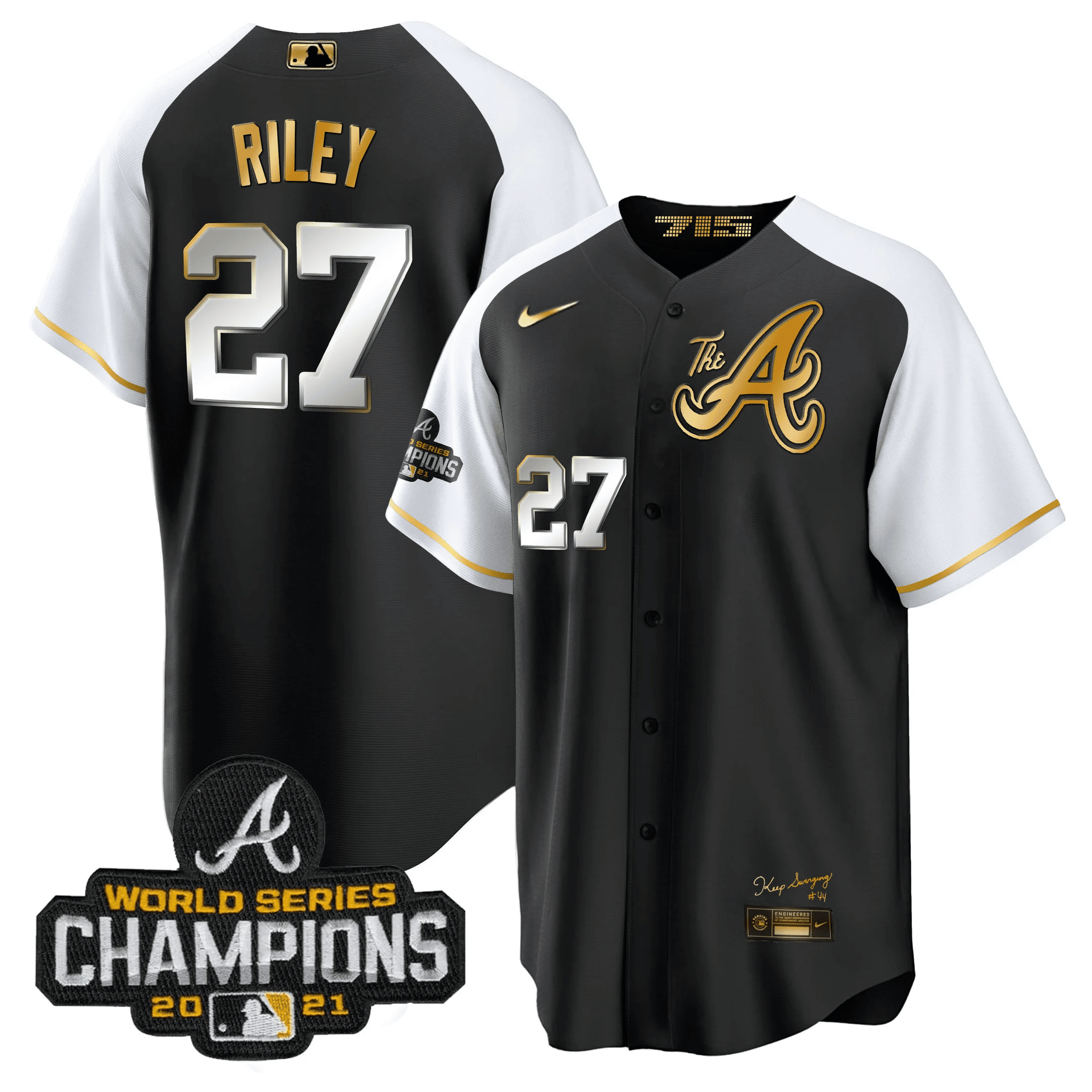 Men’s Atlanta Champions Alternate Gold Cool Base Jersey