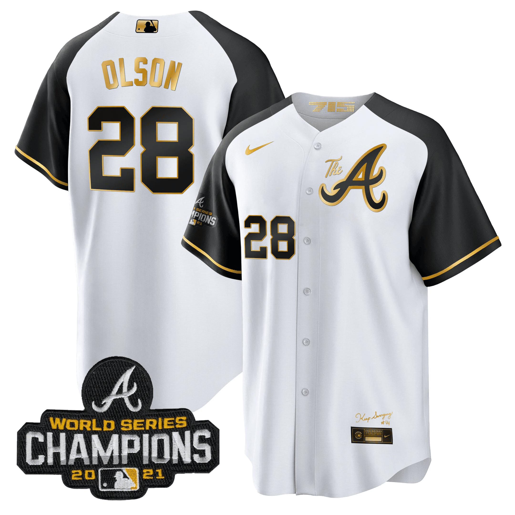 Men’s Atlanta Champions Alternate Gold Cool Base Jersey