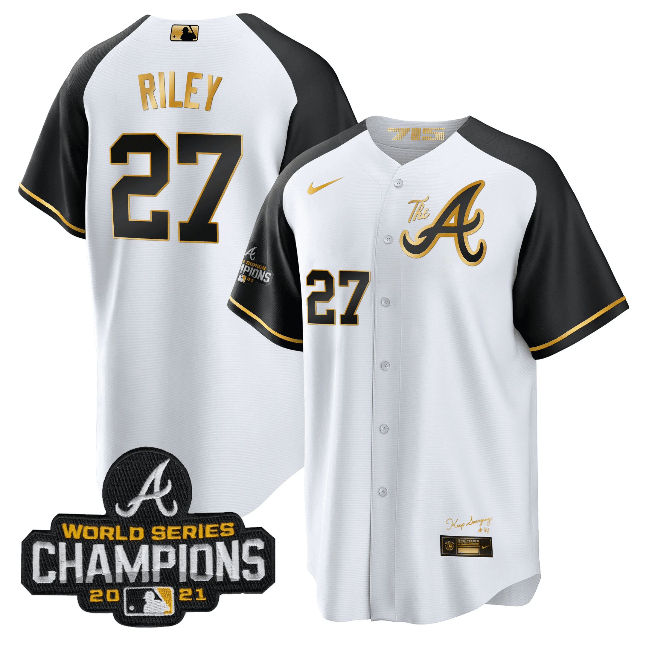 Men’s Atlanta Champions Alternate Gold Cool Base Jersey