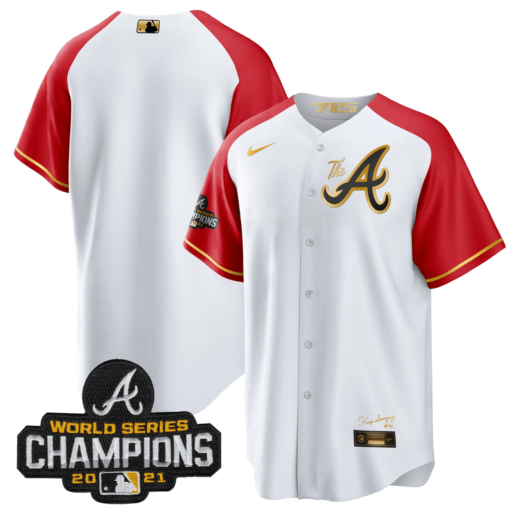 Men’s Atlanta Champions Alternate Gold Cool Base Jersey