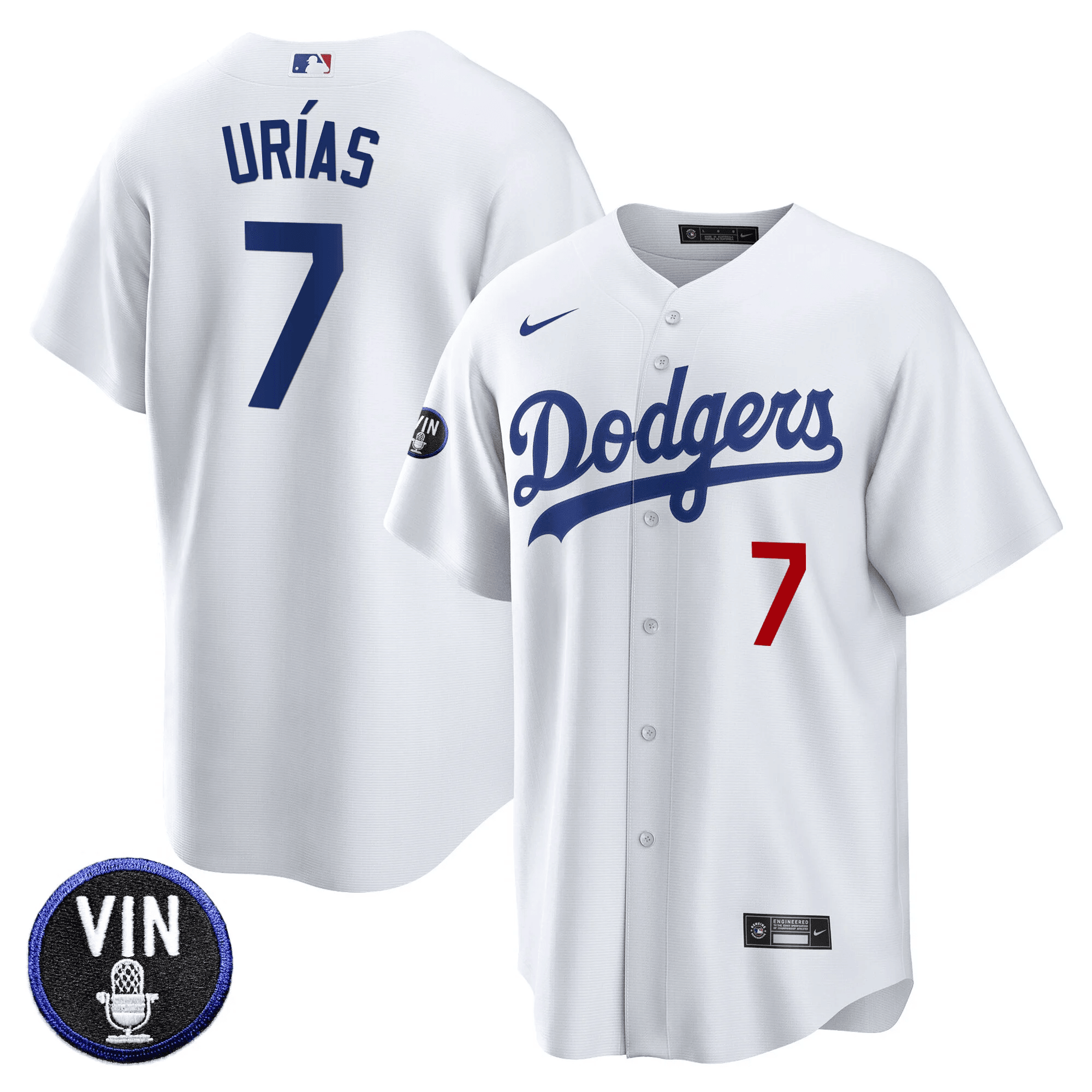 Men’s Vin Scully Patch Cool Base Jersey