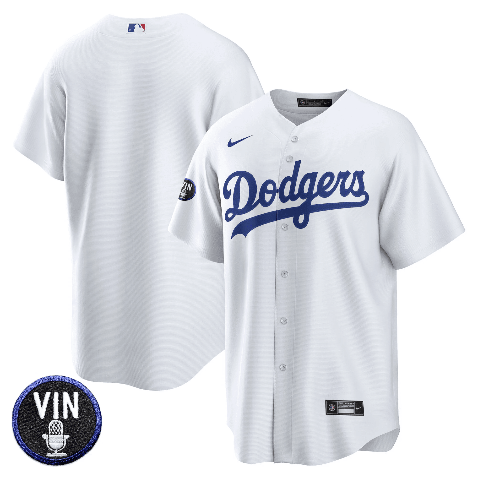 Men’s Vin Scully Patch Cool Base Jersey