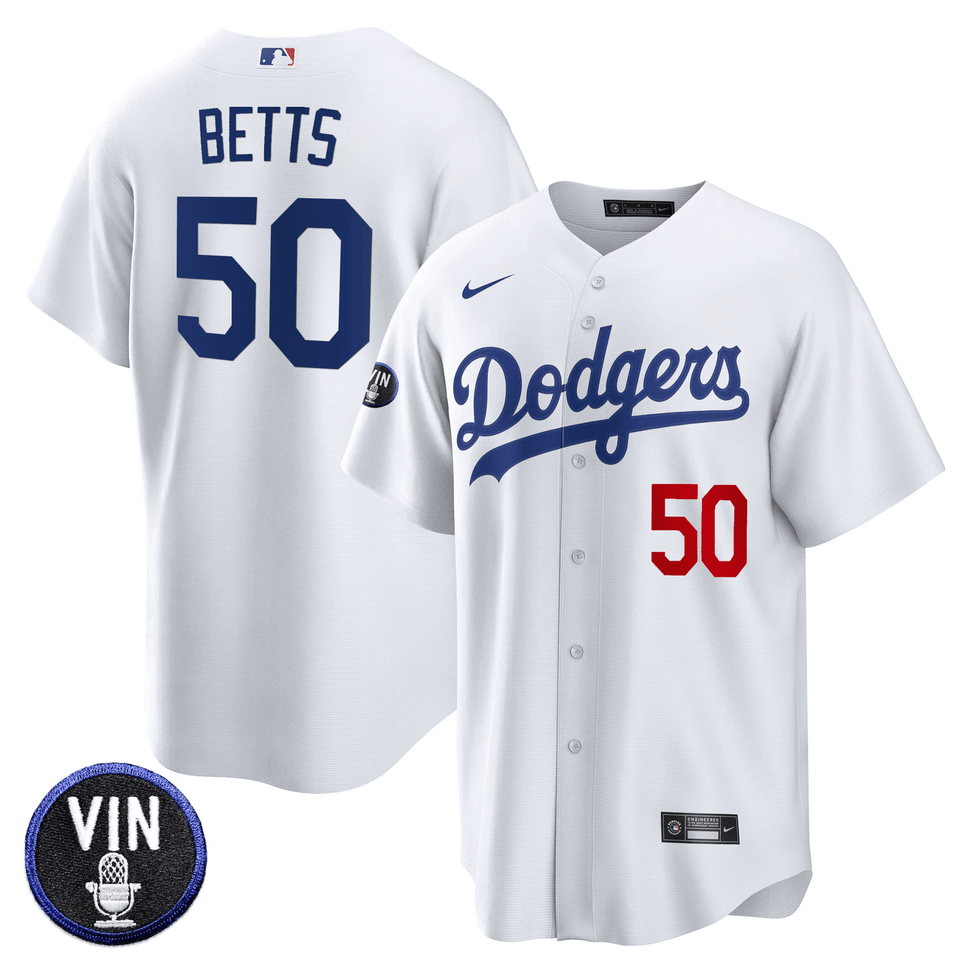 Men’s Vin Scully Patch Cool Base Jersey