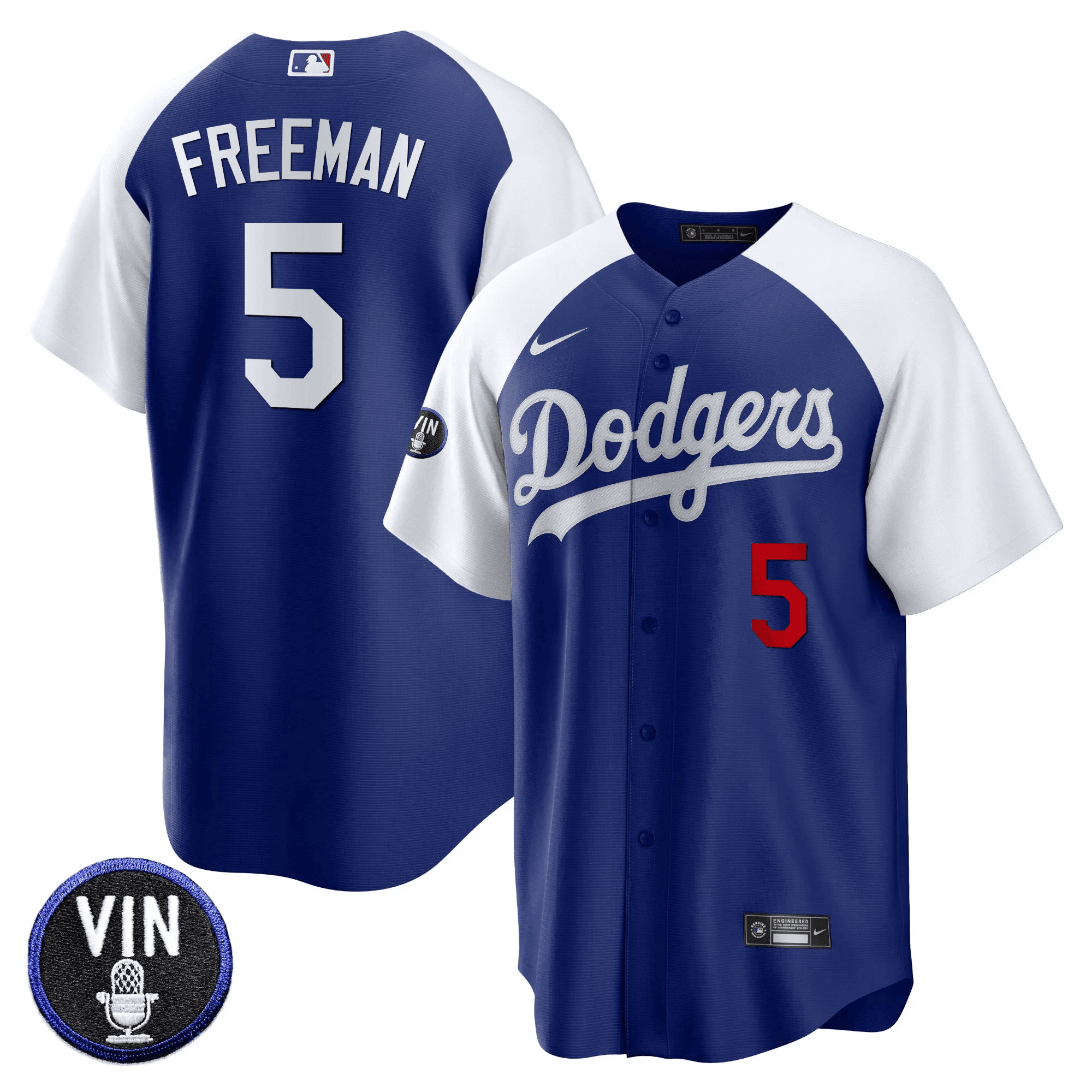 Men’s Vin Scully Patch Cool Base Jersey