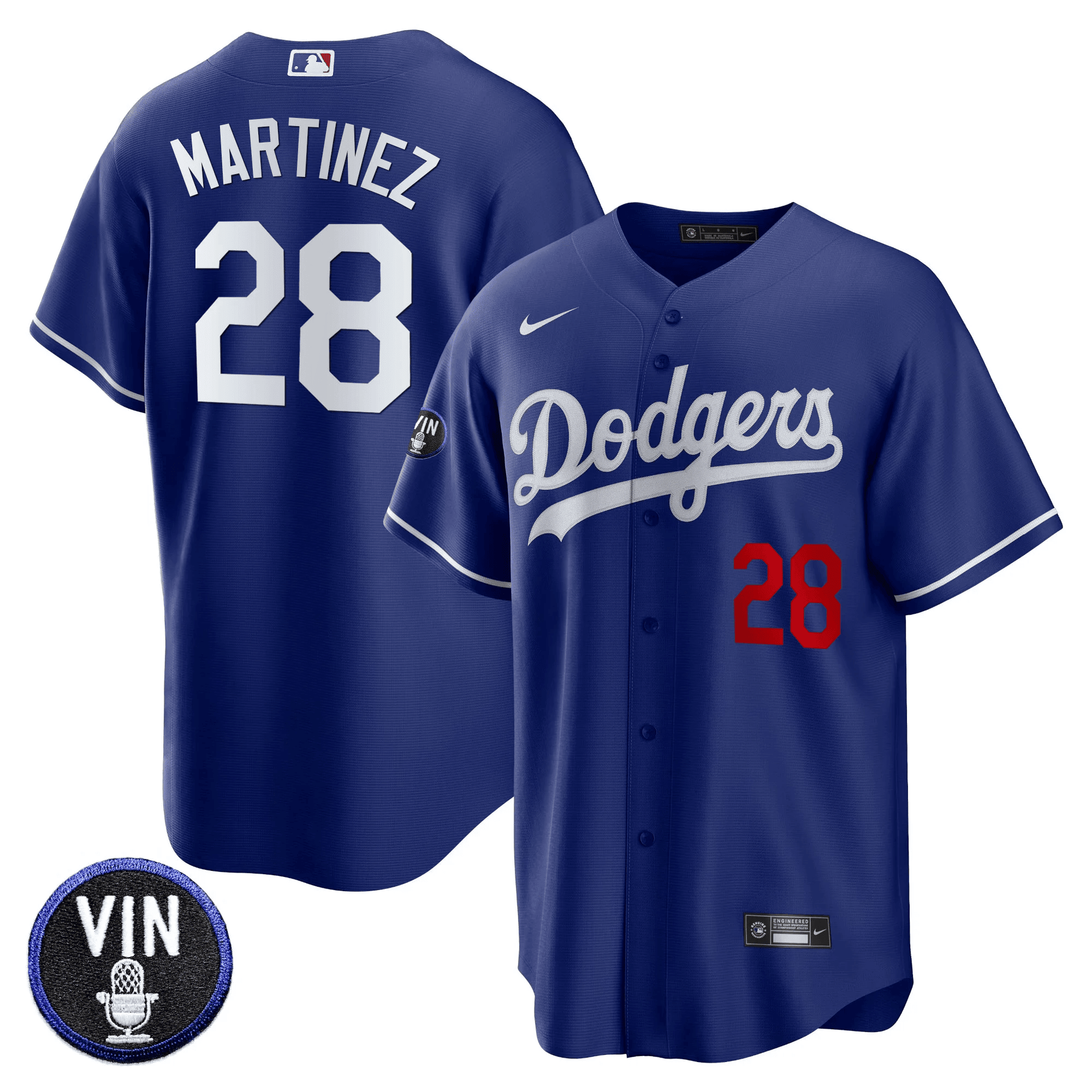 Men’s Vin Scully Patch Cool Base Jersey