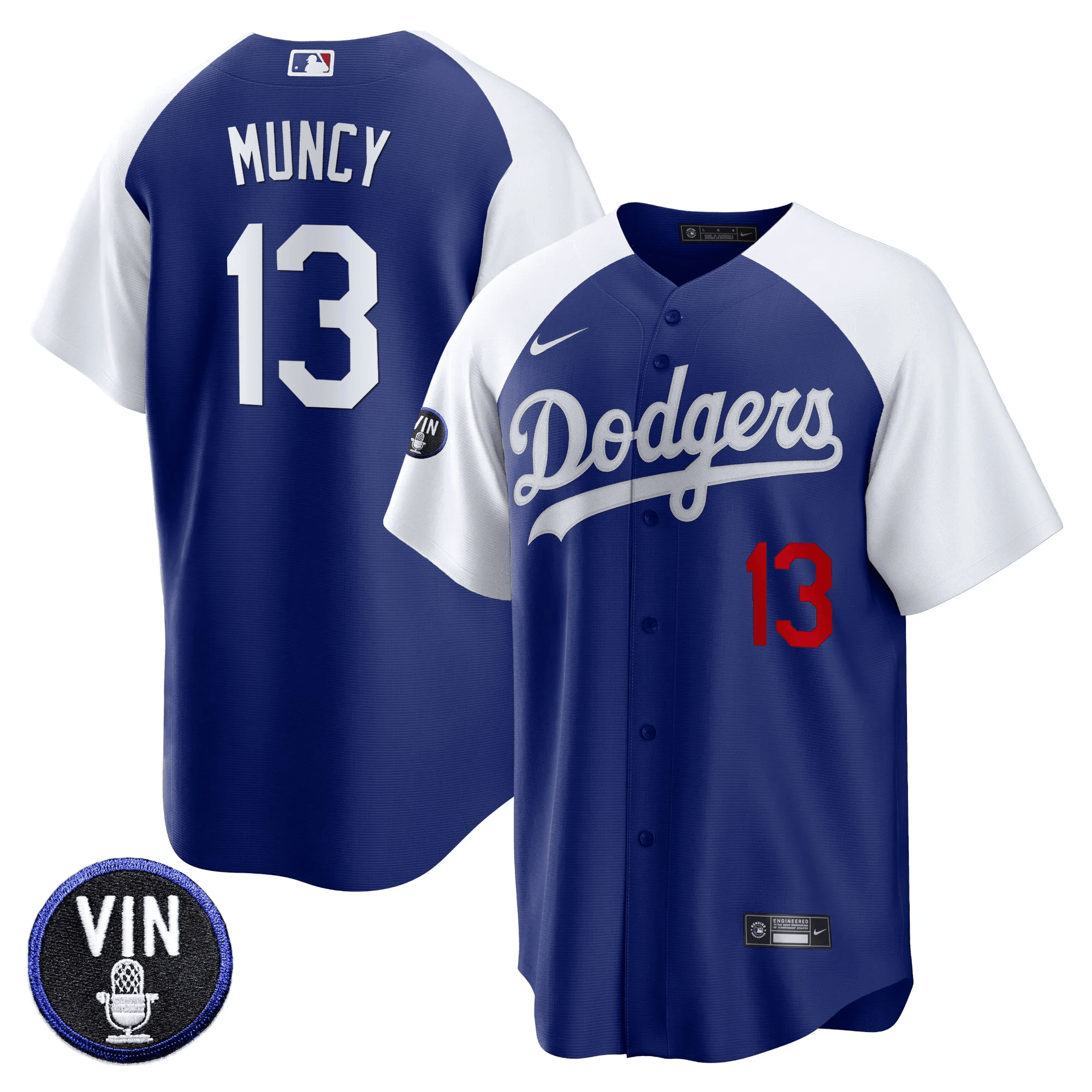 Men’s Vin Scully Patch Cool Base Jersey