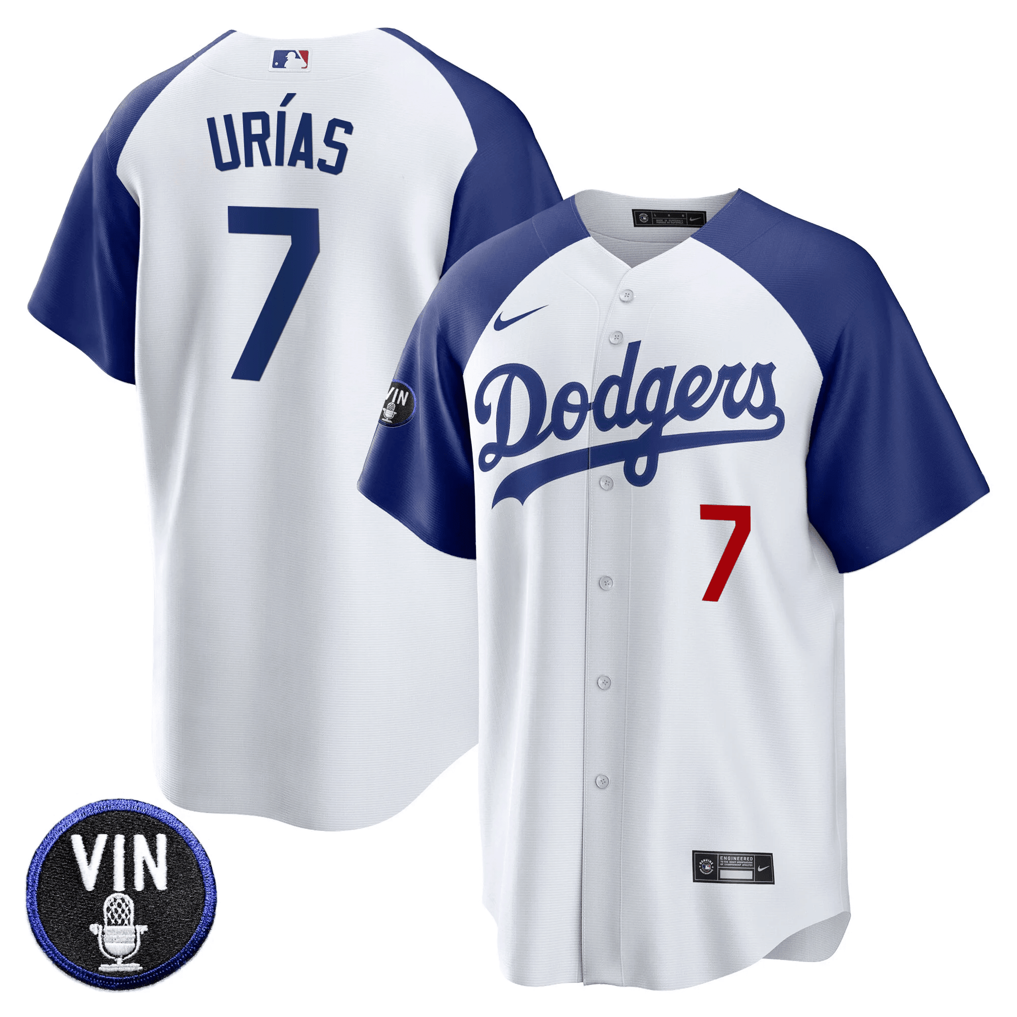 Men’s Vin Scully Patch Cool Base Jersey