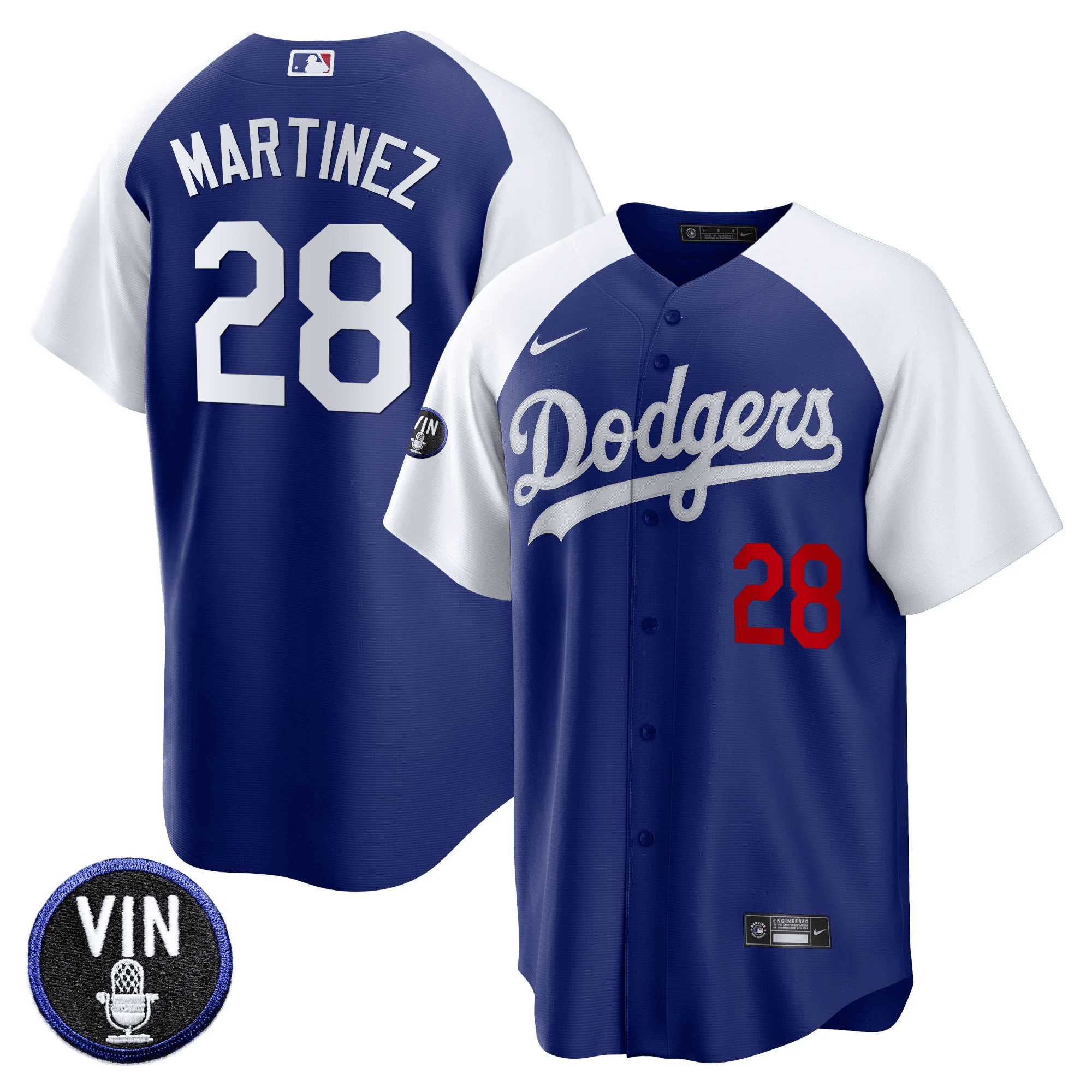 Men’s Vin Scully Patch Cool Base Jersey