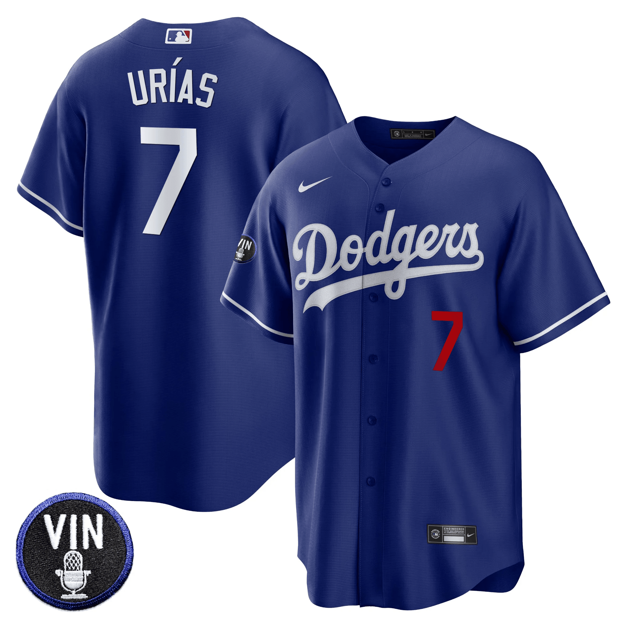 Men’s Vin Scully Patch Cool Base Jersey