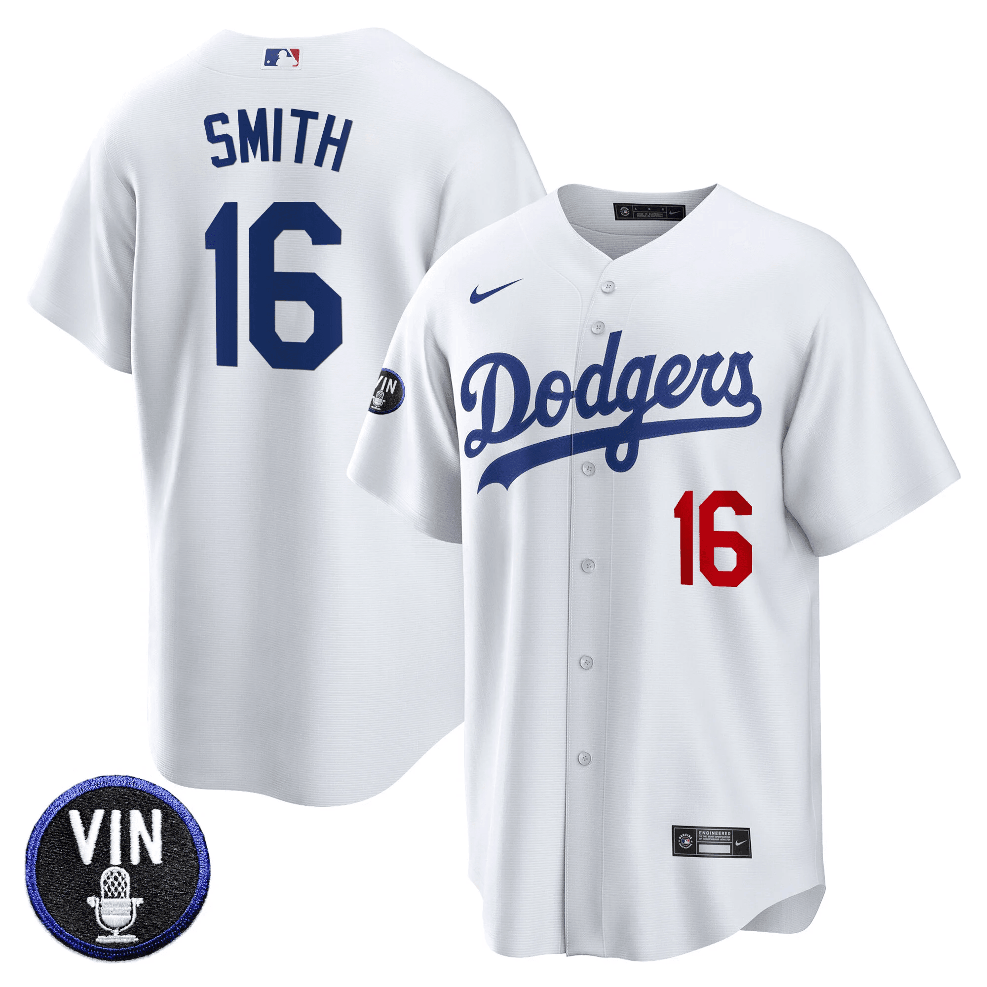 Men’s Vin Scully Patch Cool Base Jersey