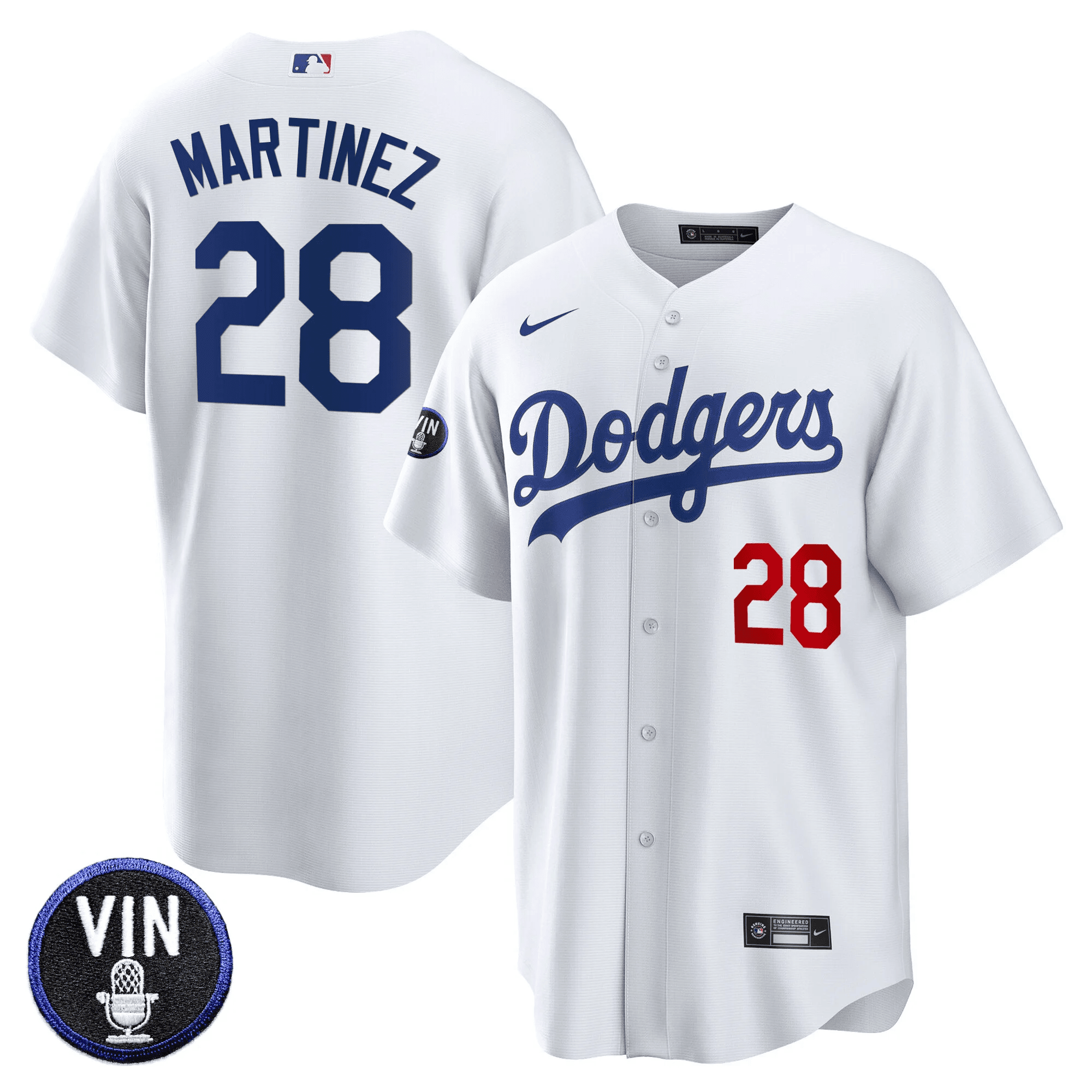 Men’s Vin Scully Patch Cool Base Jersey