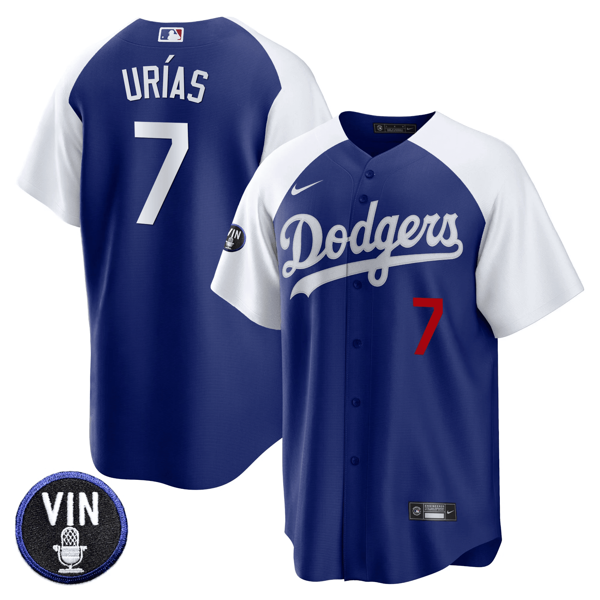 Men’s Vin Scully Patch Cool Base Jersey