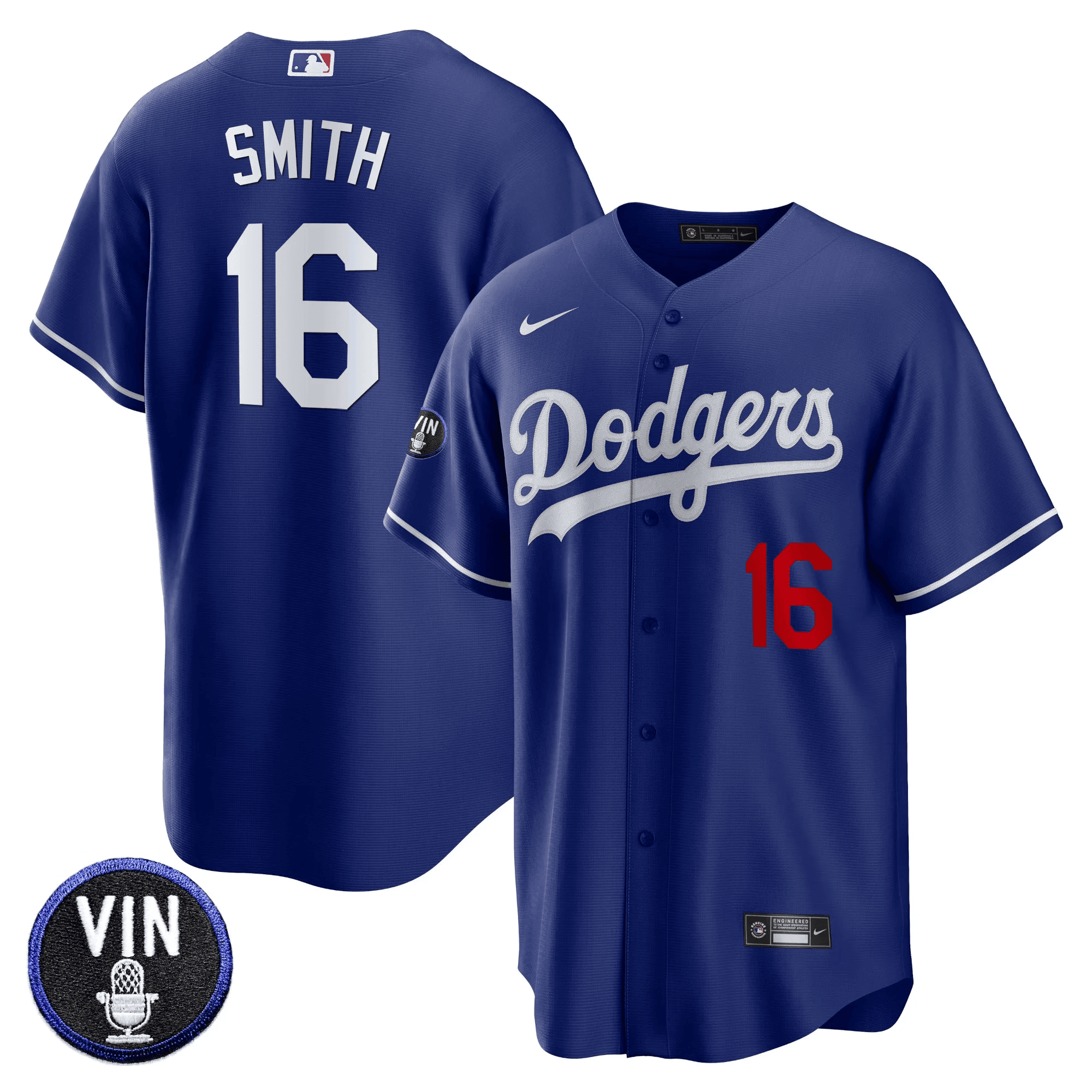 Men’s Vin Scully Patch Cool Base Jersey