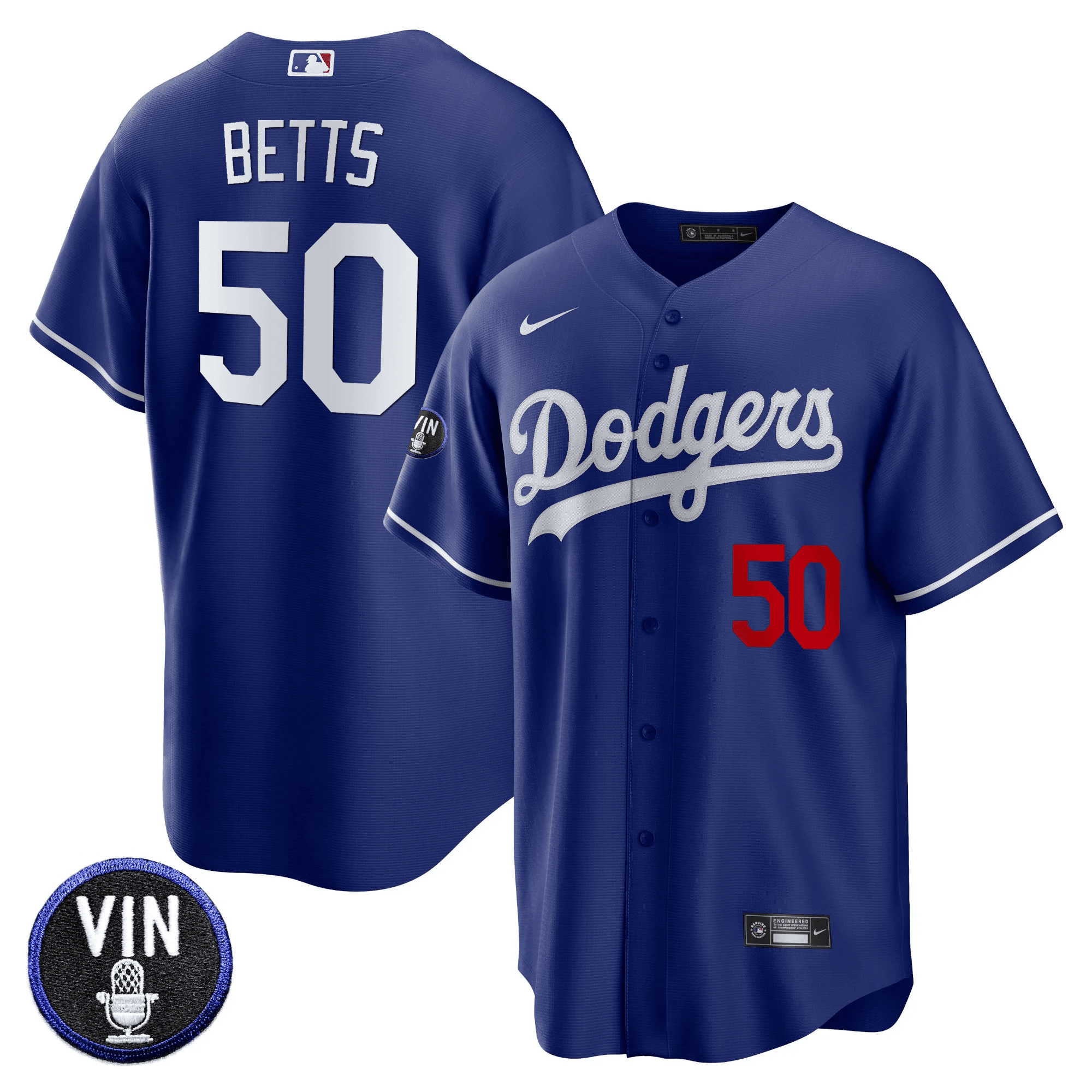 Men’s Vin Scully Patch Cool Base Jersey