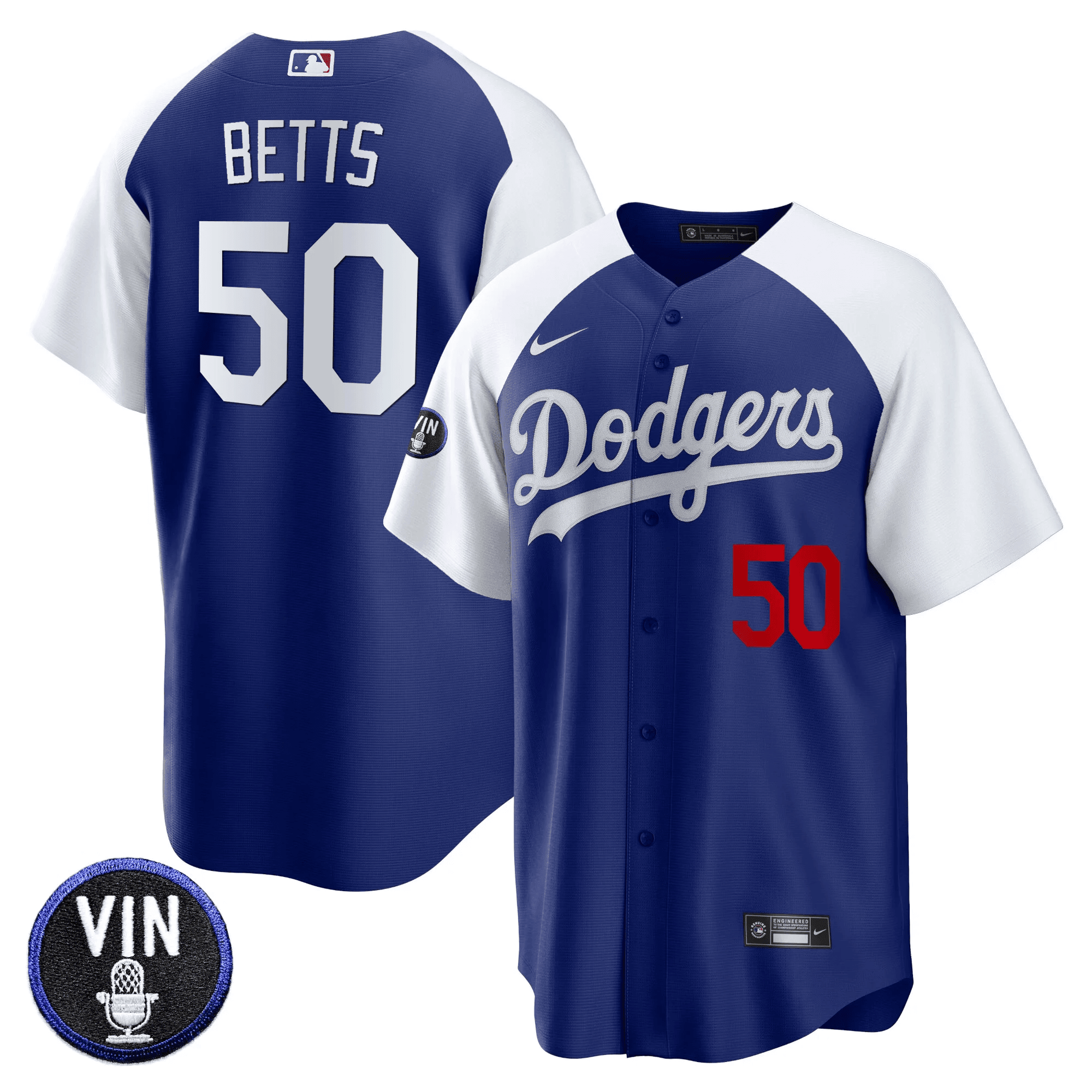 Men’s Vin Scully Patch Cool Base Jersey