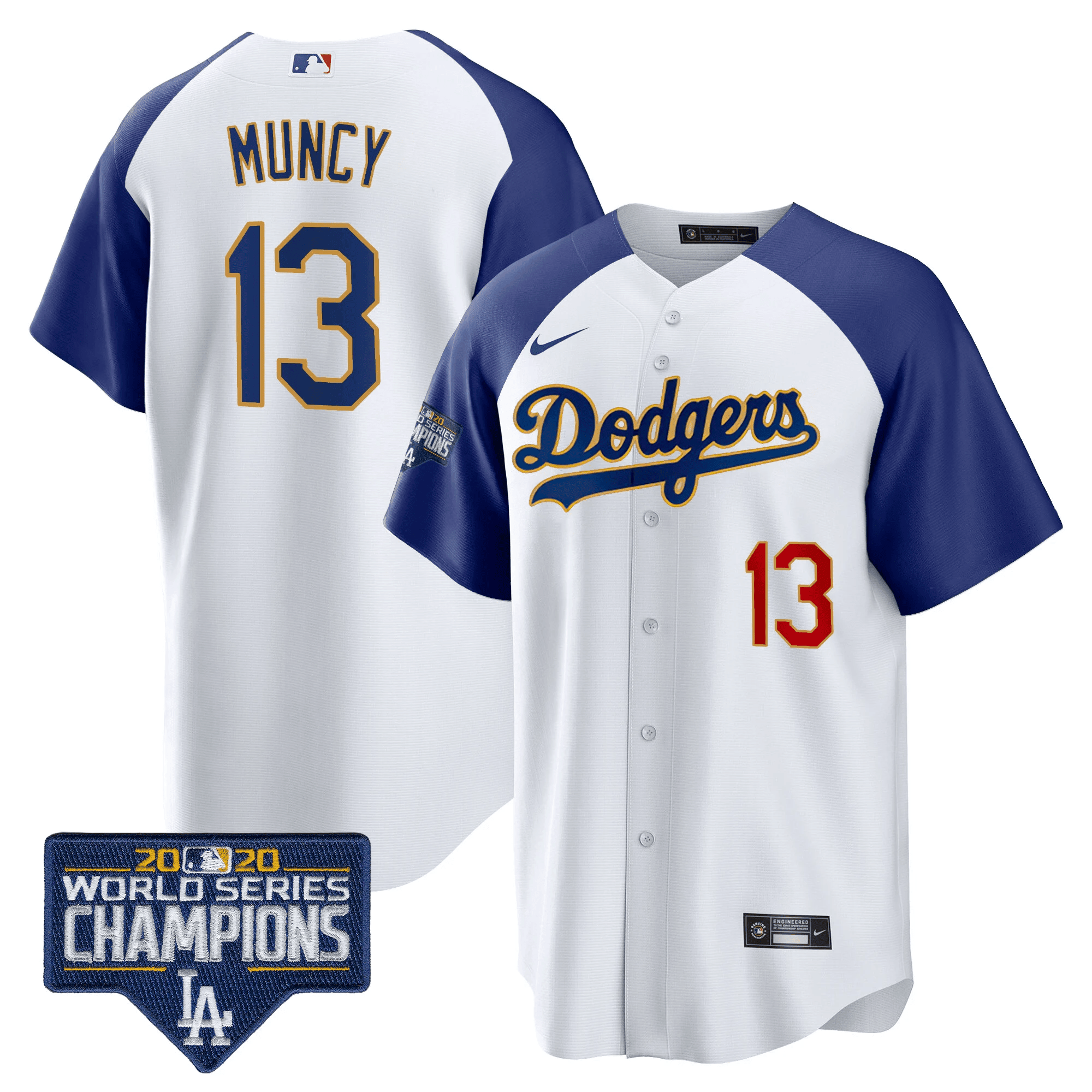 Men’s World Series Champions Patch Cool Base Gold Trim Jersey