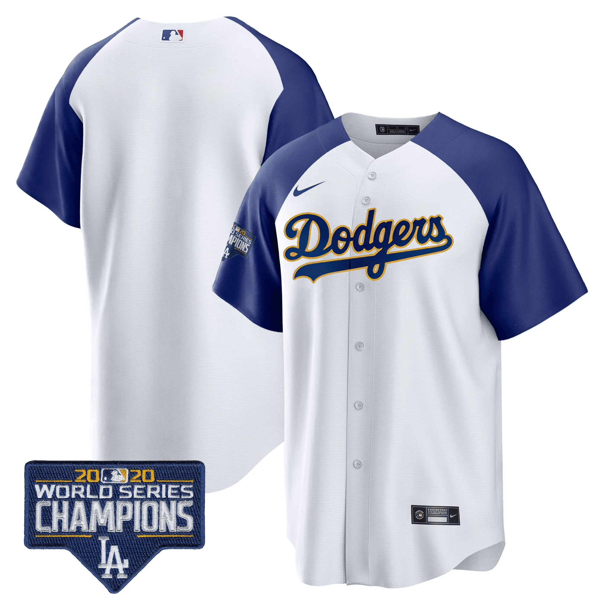 Men’s World Series Champions Patch Cool Base Gold Trim Jersey